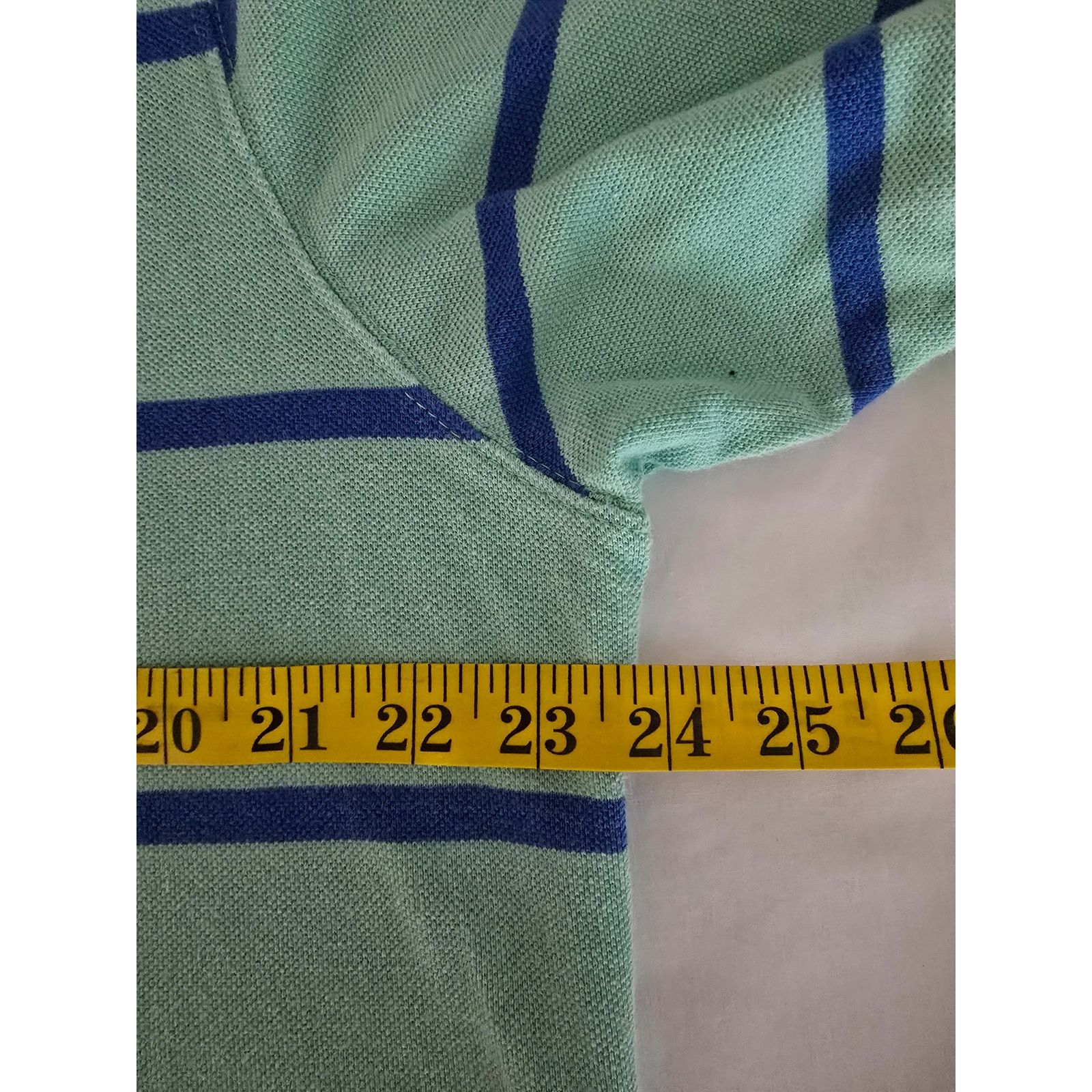 Chaps Chaps Polo Blue Striped Shirt Mens Teal Collared XL Size US XL / EU 56 / 4 - 8 Thumbnail