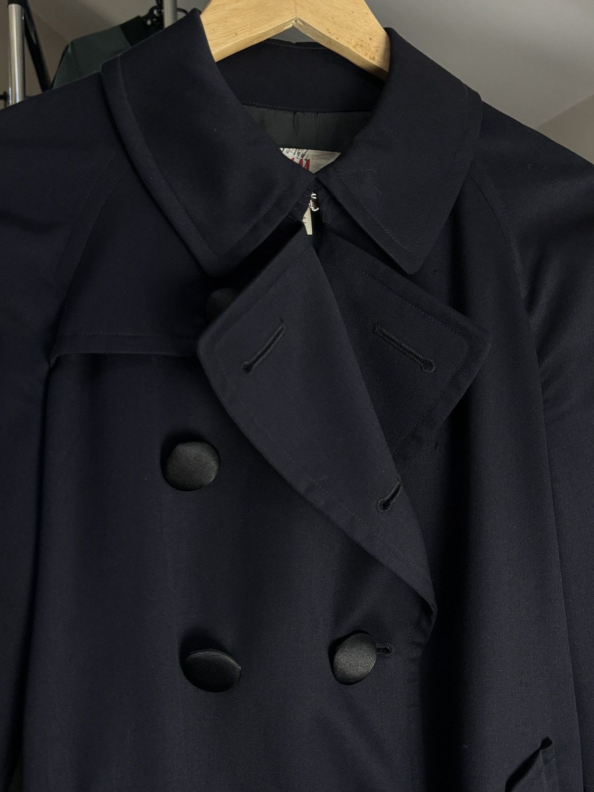 Comme des Garcons × H&M H&M x Comme Des Garcons Avant Garde Belted Parka Coat Opium Size S / US 4 / IT 40 - 4 Thumbnail