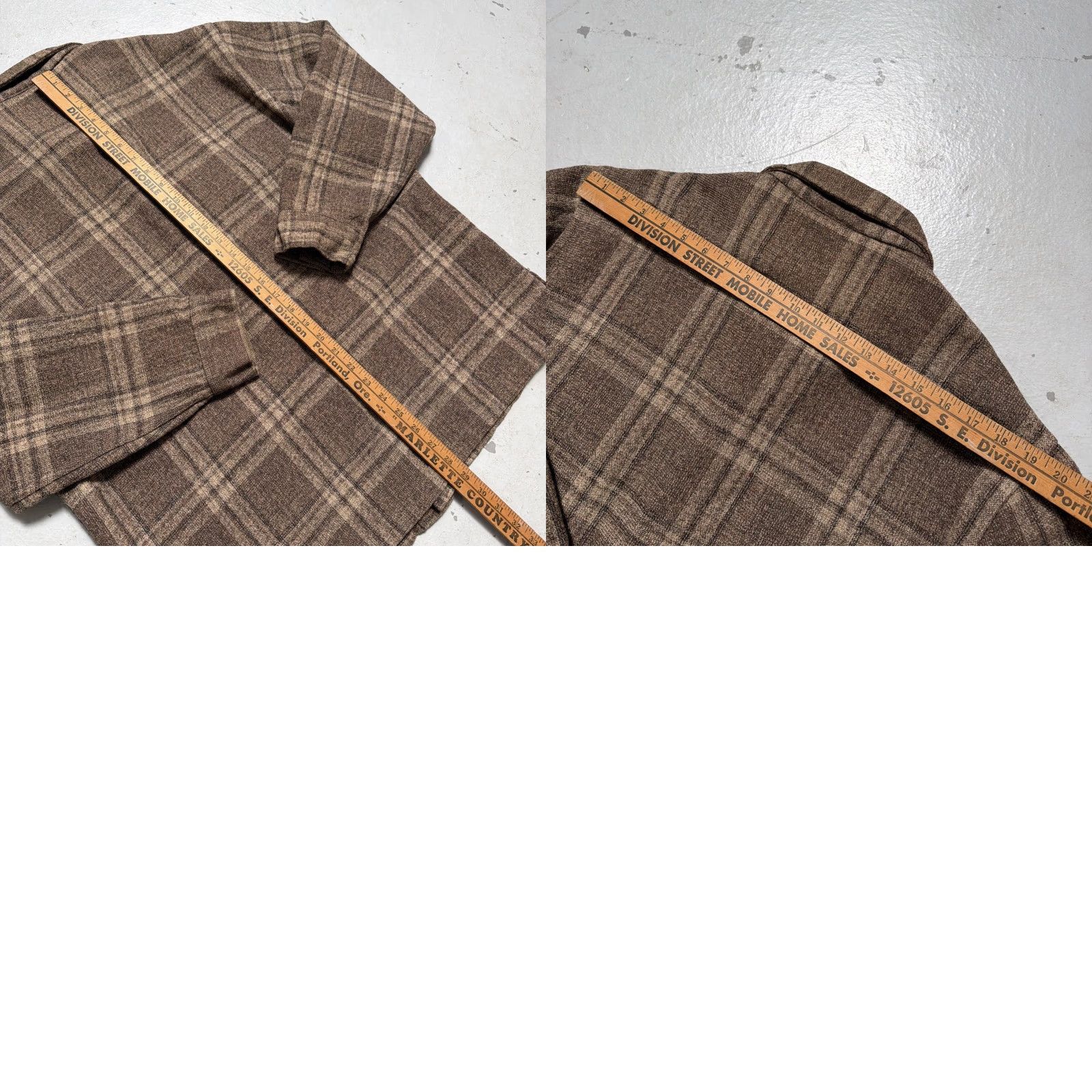 Pendleton VINTAGE Pendleton Wool Leather Elbow Plaid Hunting Work Chore Jacket XL USA Brown Wool Pattern Plaid Hunting Workwear Mens Womens Adults Unisex Size US XL / EU 56 / 4 - 8 Thumbnail
