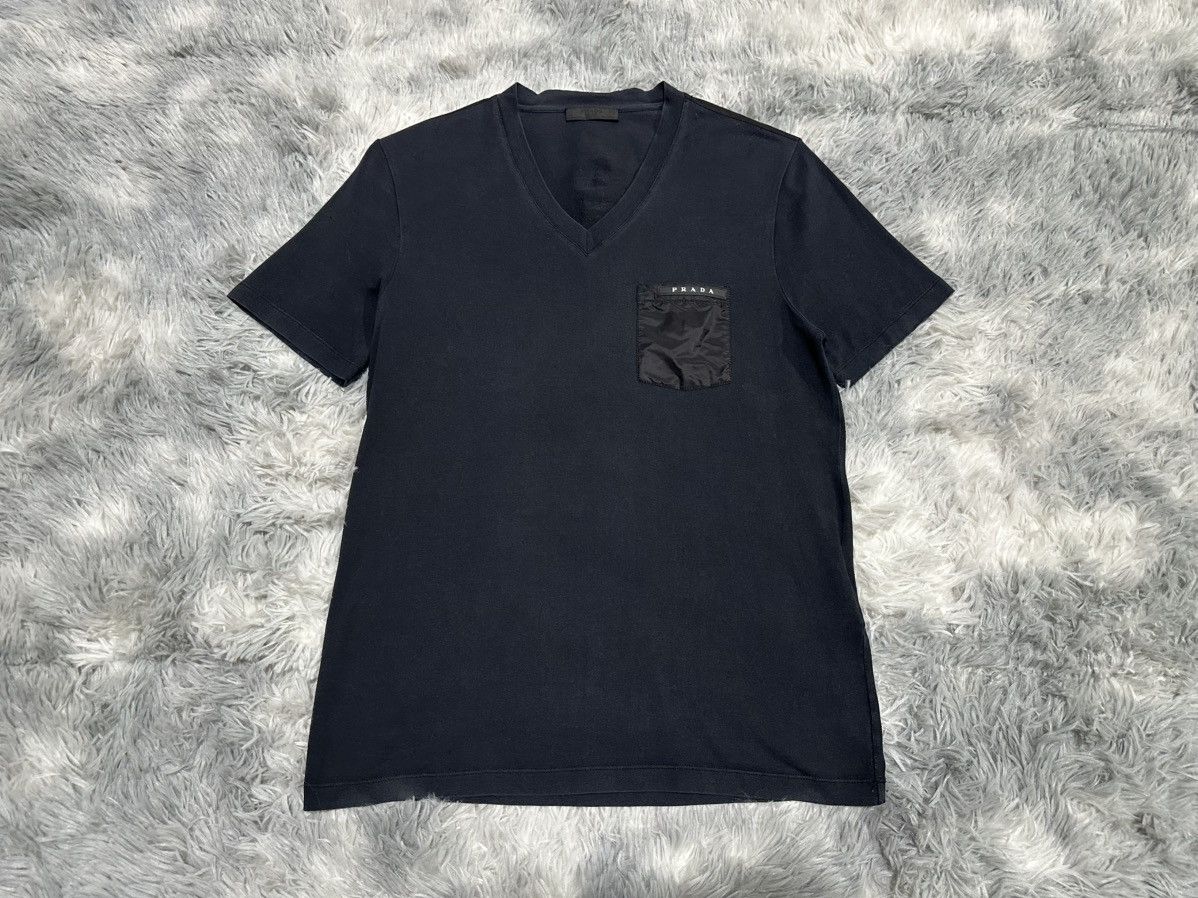🔥Prada Nylon Pocket Tee Padded Shoulder
