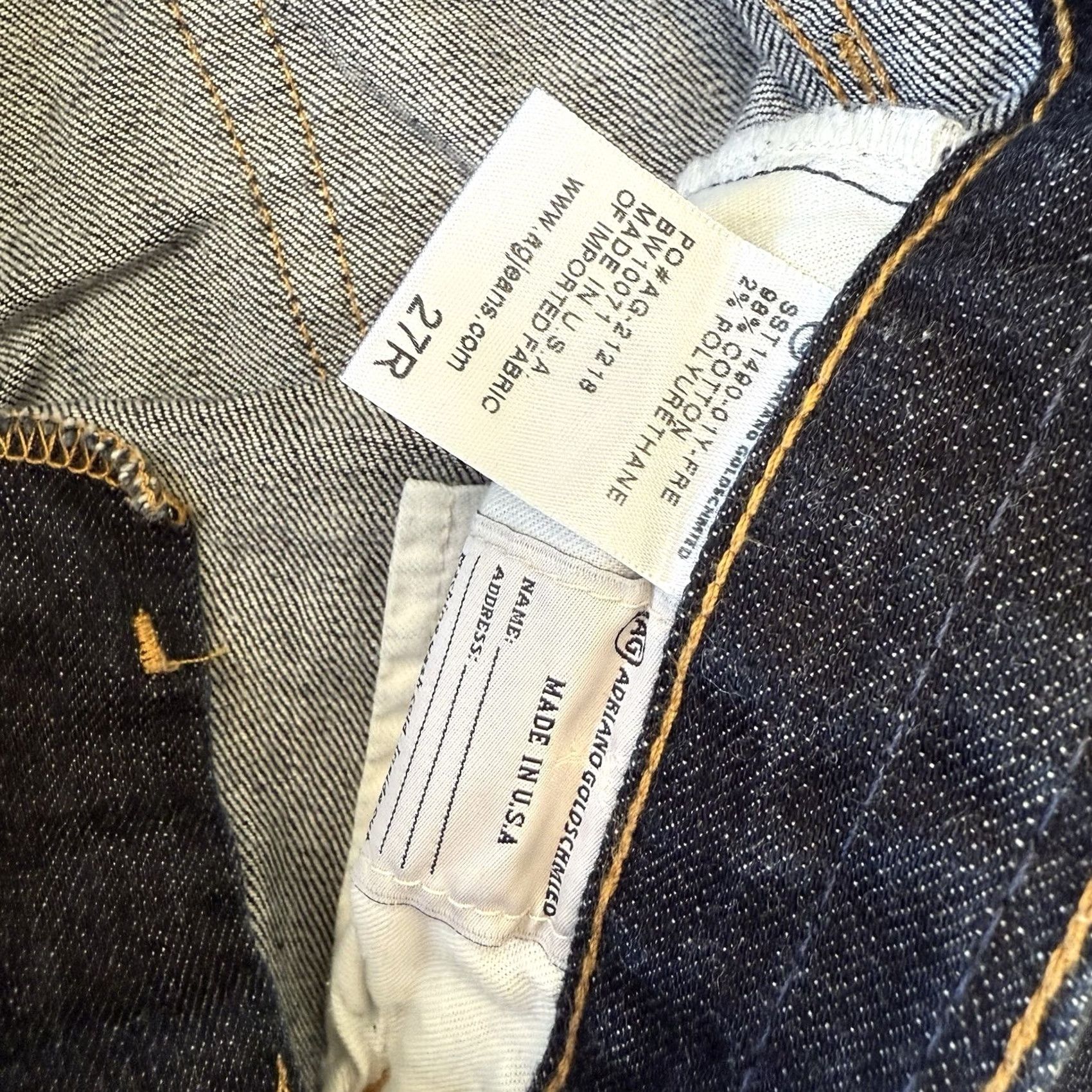 Vintage Adriano Goldschmied Jeans Women's 30 Dark Wash Relaxed Skinny Denim 5-Pocket Jeans Boys? Size 30" / US 8 / IT 44 - 6 Thumbnail