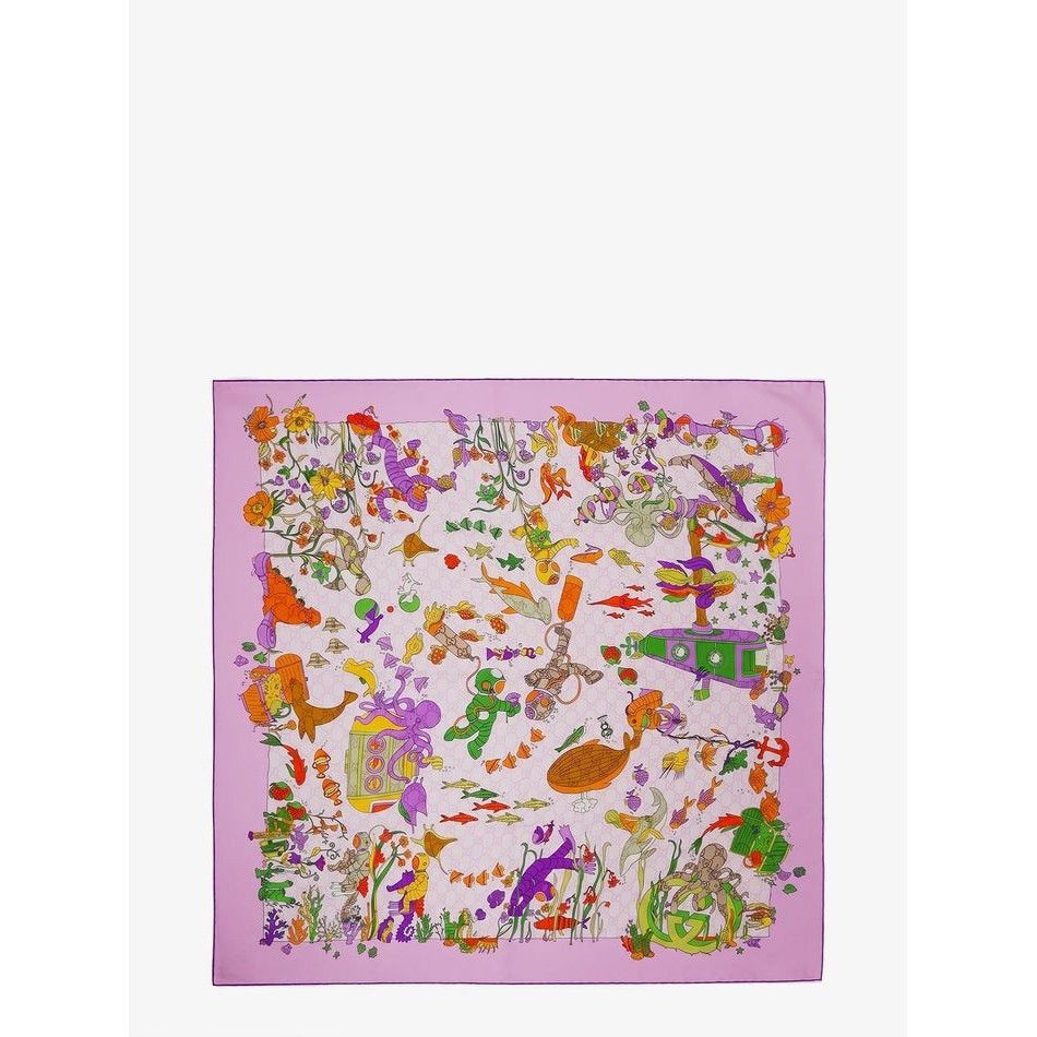 Gucci GUCCI Silk Scarf New & Authentic Size ONE SIZE - 1 Preview