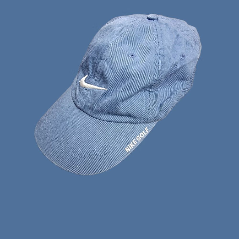 Nike Nike Hat Cap Strap Back Blue Golf Embroidered Swoosh Mens One Size Cap Baseball Nike Golf Mens One Size Blue Size ONE SIZE - 1 Thumbnail