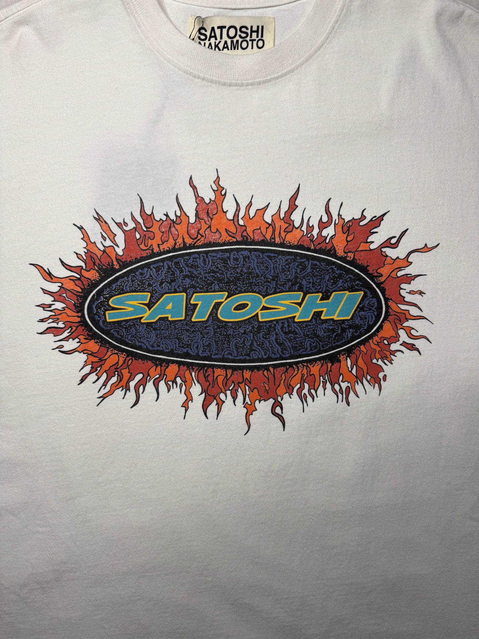 Satoshi Nakamoto Satoshi Nakamoto Flame Oval Logo Tee Size US M / EU 48-50 / 2 - 4 Thumbnail
