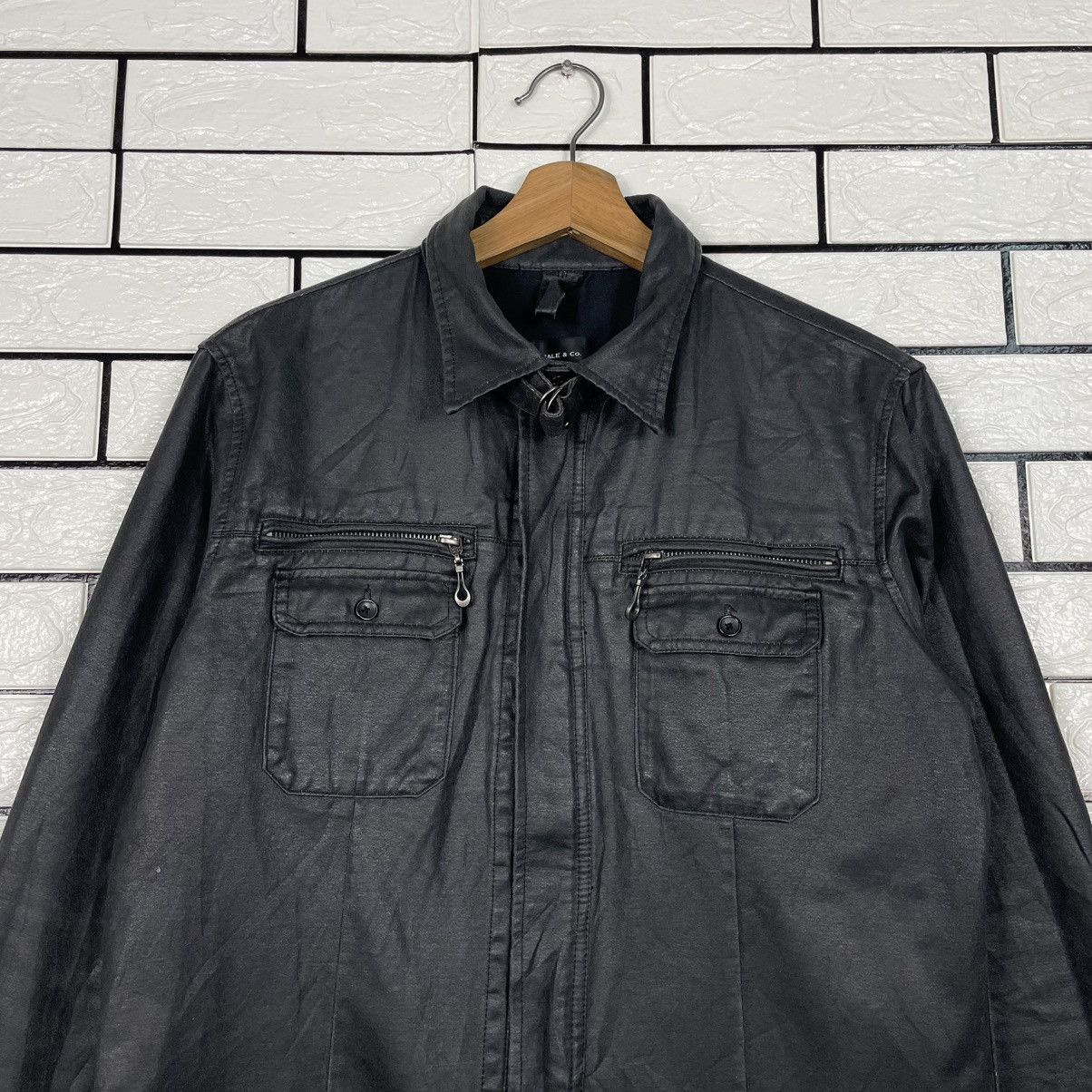 Japanese Brand Male & Co Slim Fit Black Jacket Size US M / EU 48-50 / 2 - 2 Thumbnail