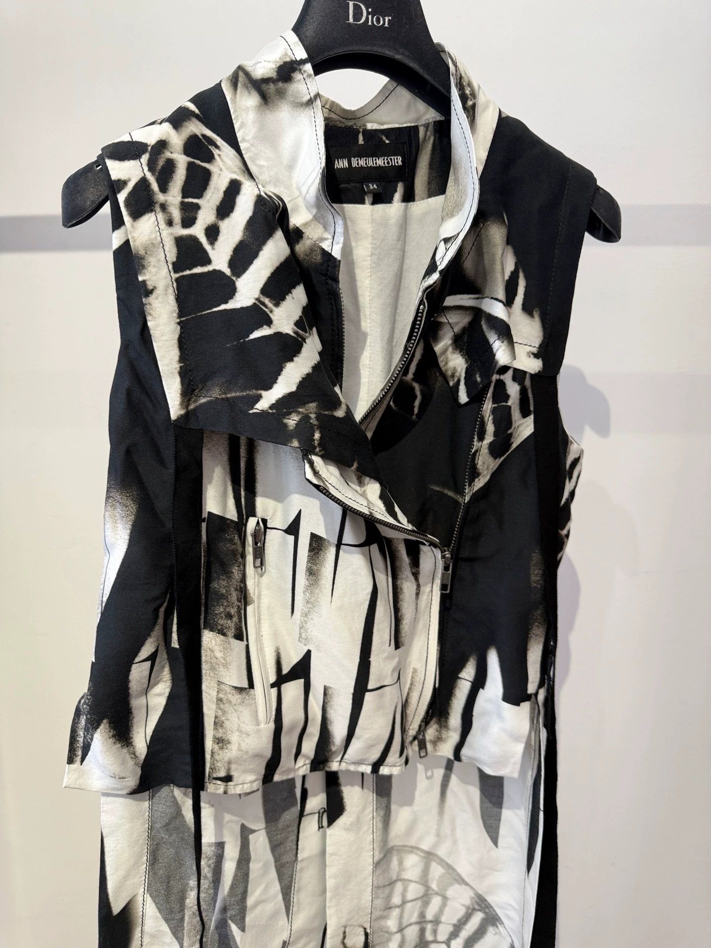 Ann Demeulemeester Ann Demeulemeester 2011 Multi-Zip Vest 34 F/S B/L Size XXS / US 00 / IT 34 - 8 Thumbnail