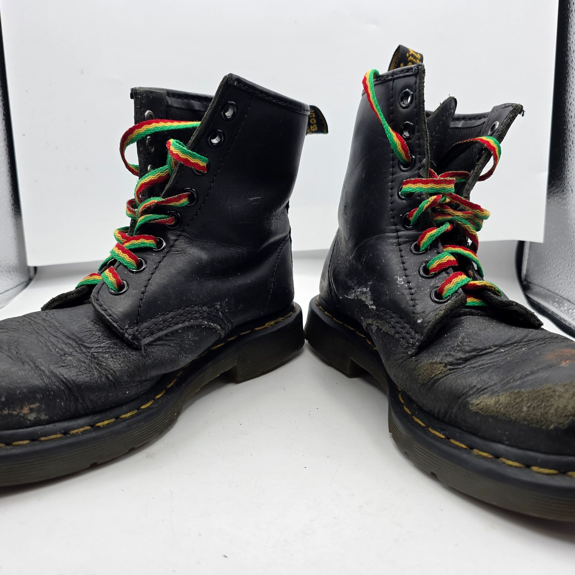Dr. Martens Dr. Martens 1460 SR Womens Size 7 Black Leather Slip Resista Size US 7 / IT 37 - 2 Thumbnail