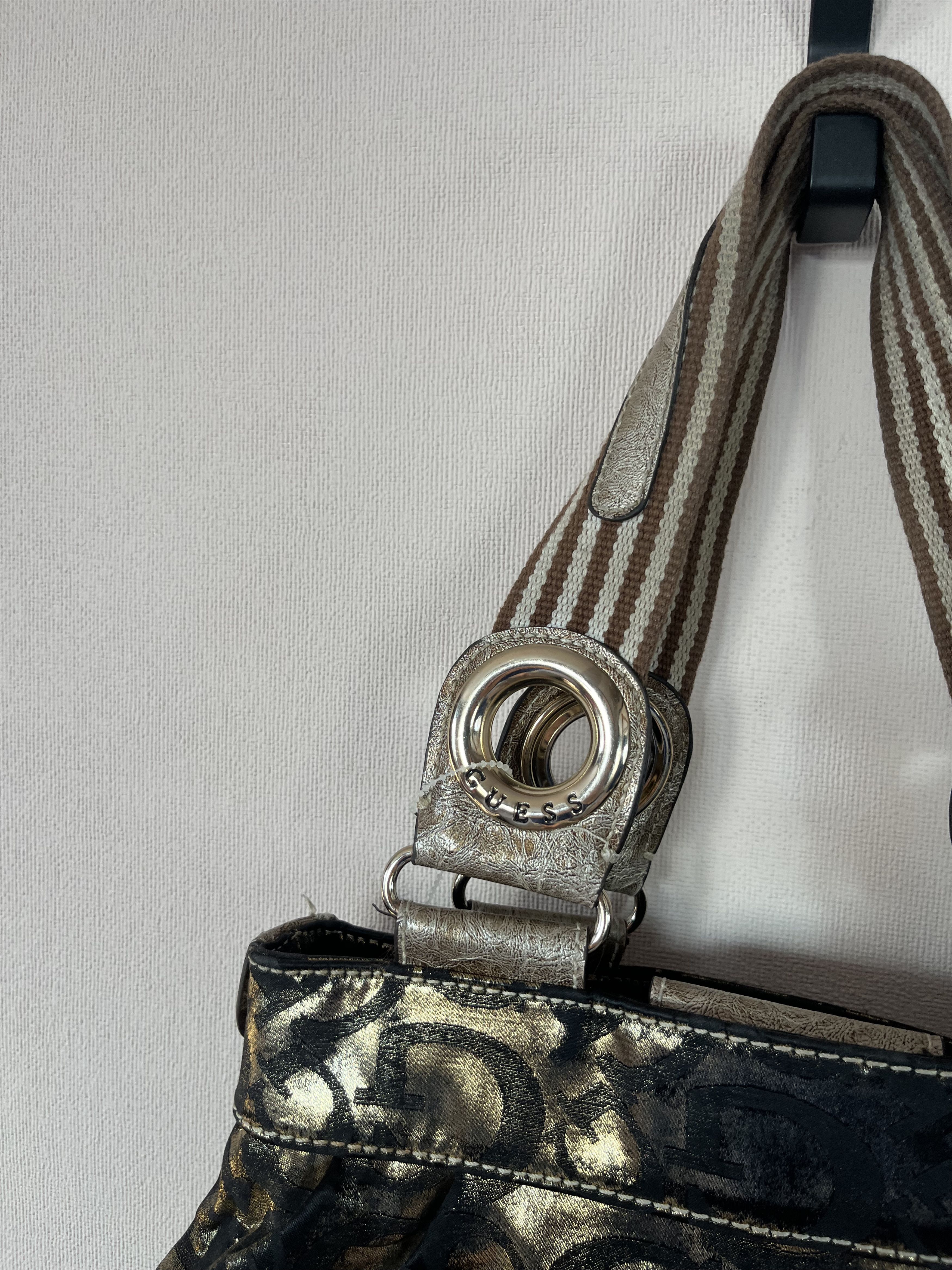 Guess Vintage Bag GUESS Y2K Style Monogram Multi Logo Metal Size ONE SIZE - 9 Thumbnail