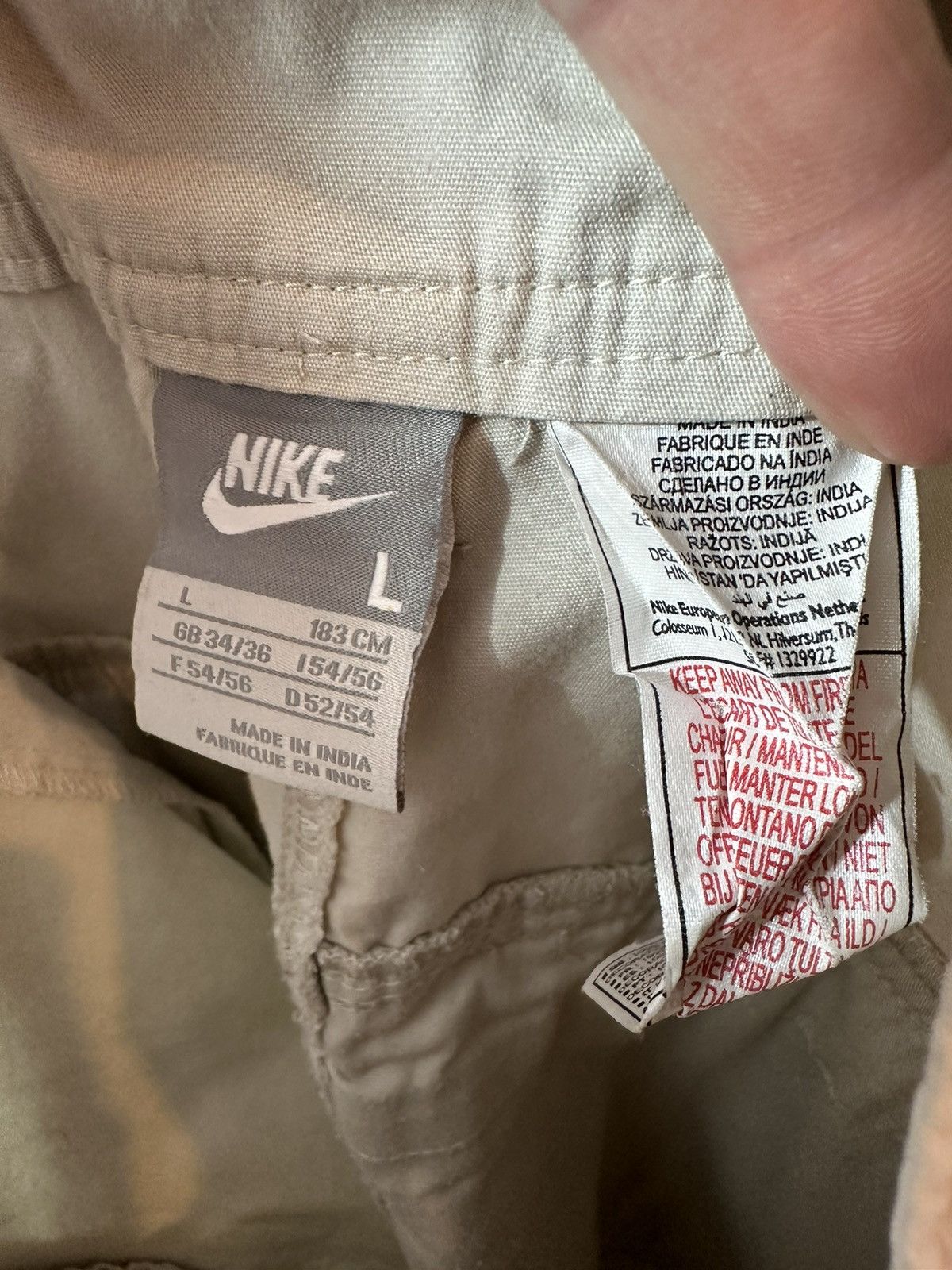 Nike × Vintage Vintage Nike Cargo Shorts Travis Style Y2K Size US 36 / EU 52 - 9 Thumbnail