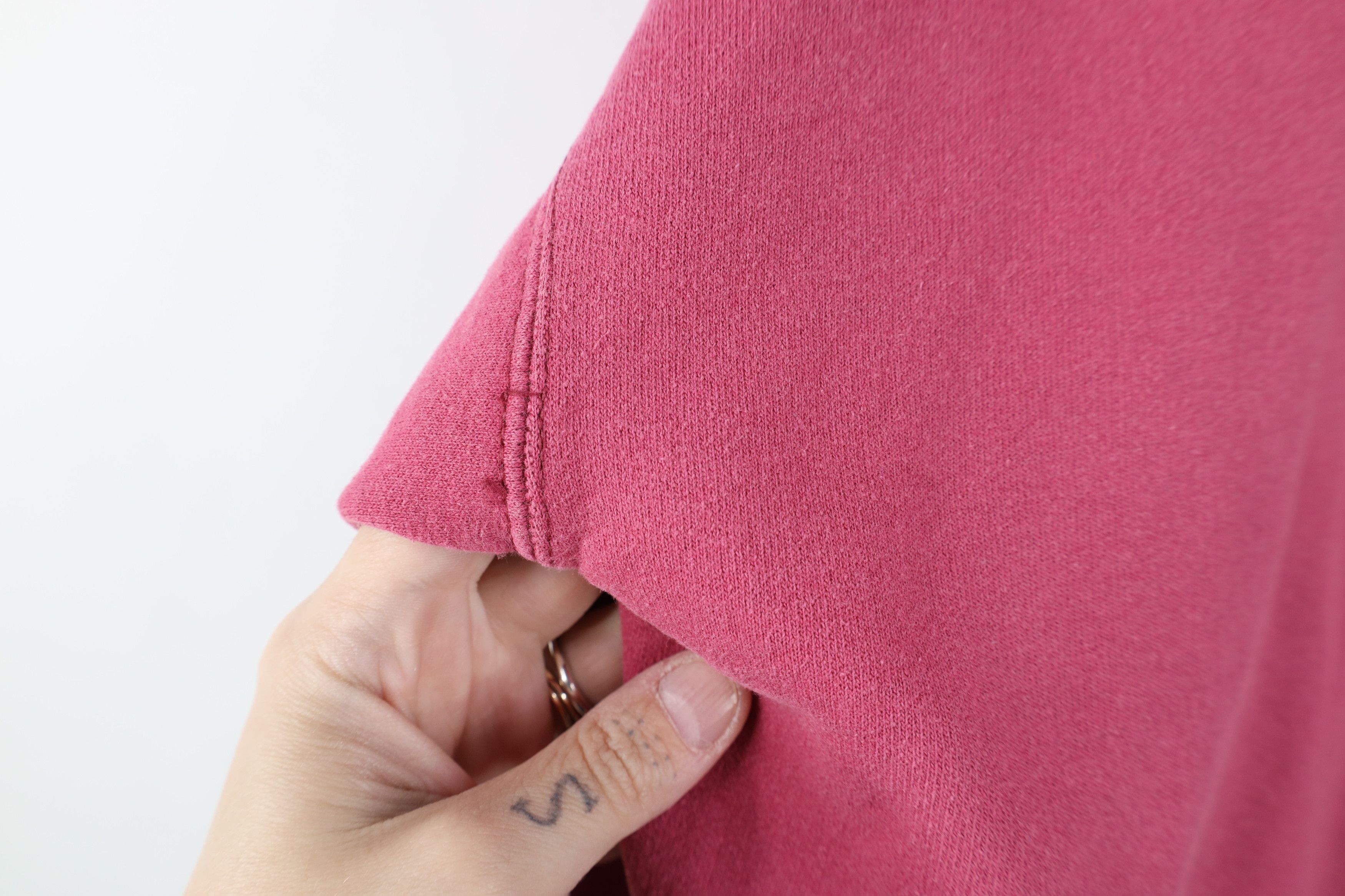 Vintage Vintage 90s Streetwear Nature Fall Leaves Sweatshirt Pink Size L / US 10 / IT 46 - 8 Thumbnail