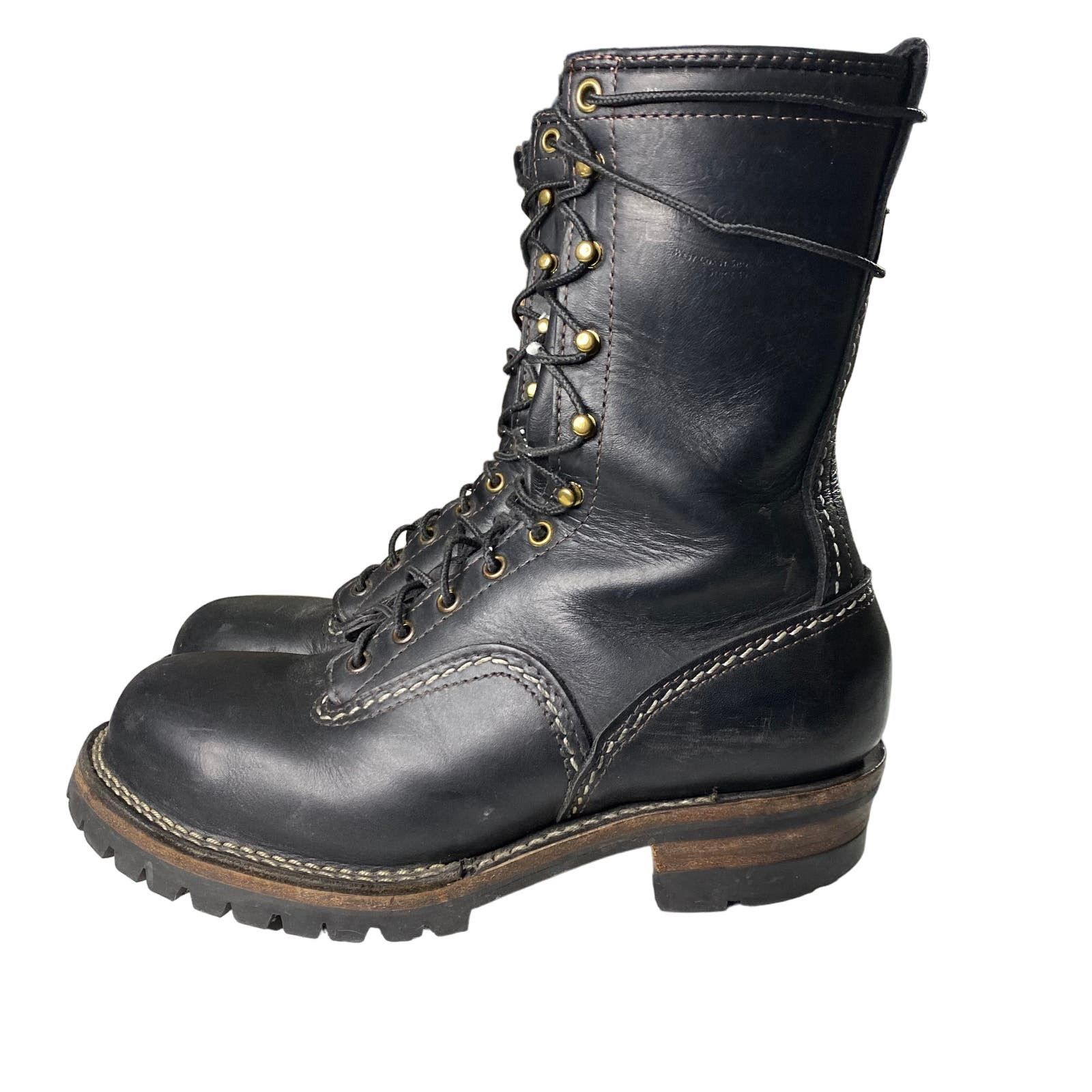 image of Wesco Jobmaster Boots Men's 8 D Steel Toe in Black