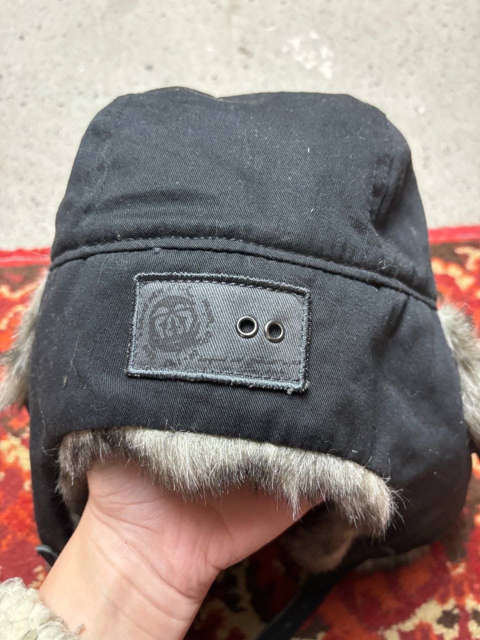 Hysteric Glamour × Vintage Vintage Y2K Japanese brand Ushanka Active opium black fur Size ONE SIZE - 3 Thumbnail