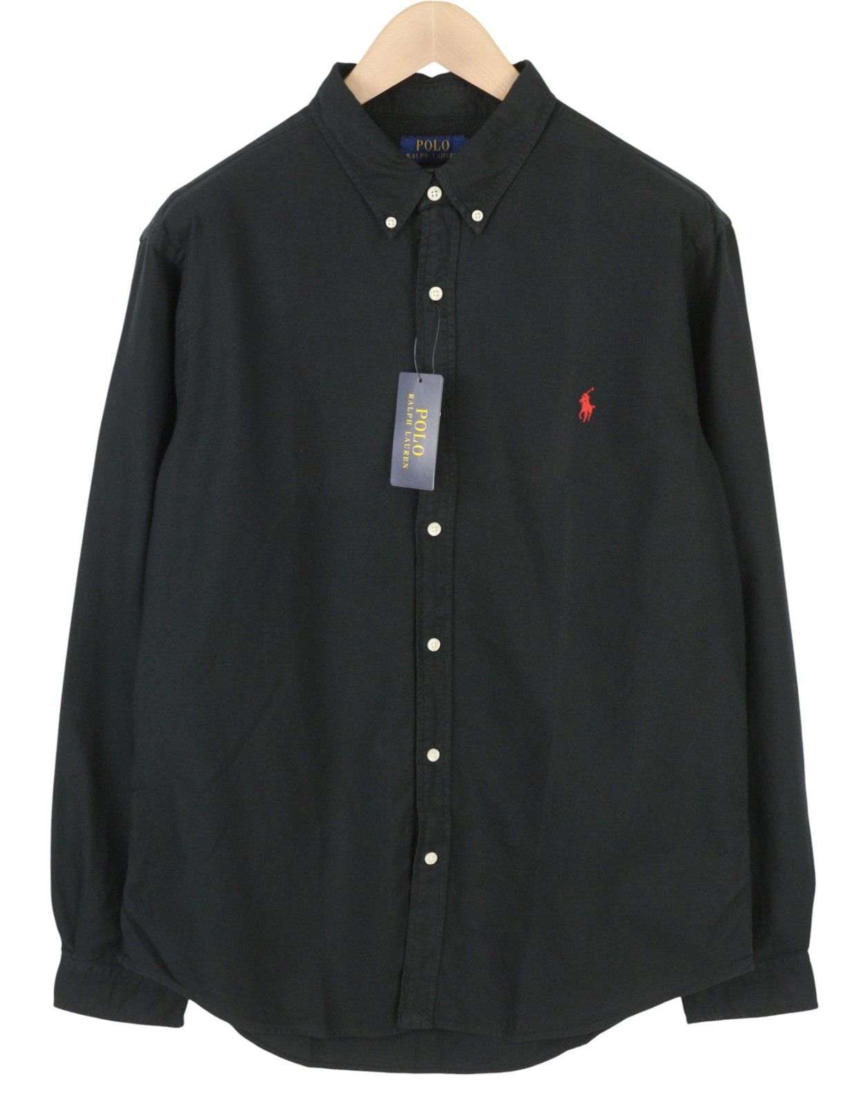 Ralph Lauren CORE REPLEN XL Black Button-Down Neck Slim Fit 87039 Size US XL / EU 56 / 4 - 1 Thumbnail