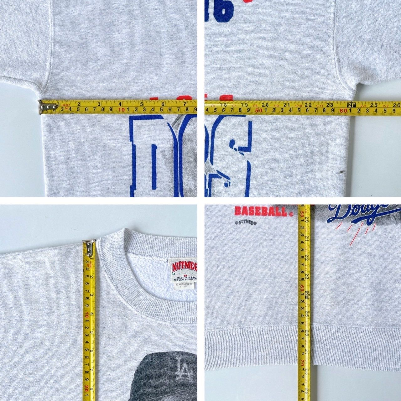 Nutmeg × Vintage 90s Hideo Nomo Los Angeles Dodgers player MLB sweatshirt/ M Size US M / EU 48-50 / 2 - 9 Thumbnail