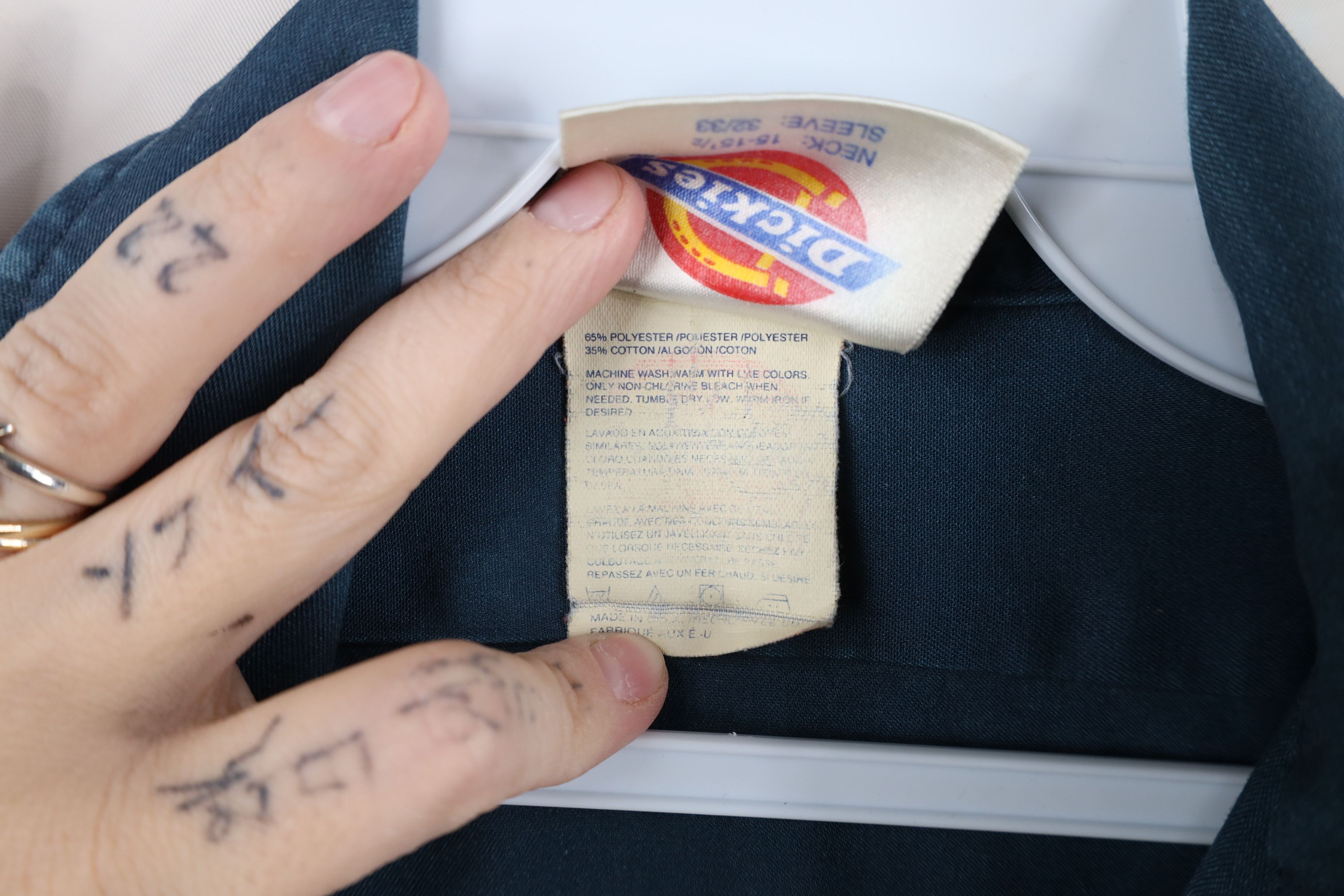 Dickies Vintage 90s Dickies Workwear Mechanic Button Shirt USA Size US M / EU 48-50 / 2 - 13 Thumbnail