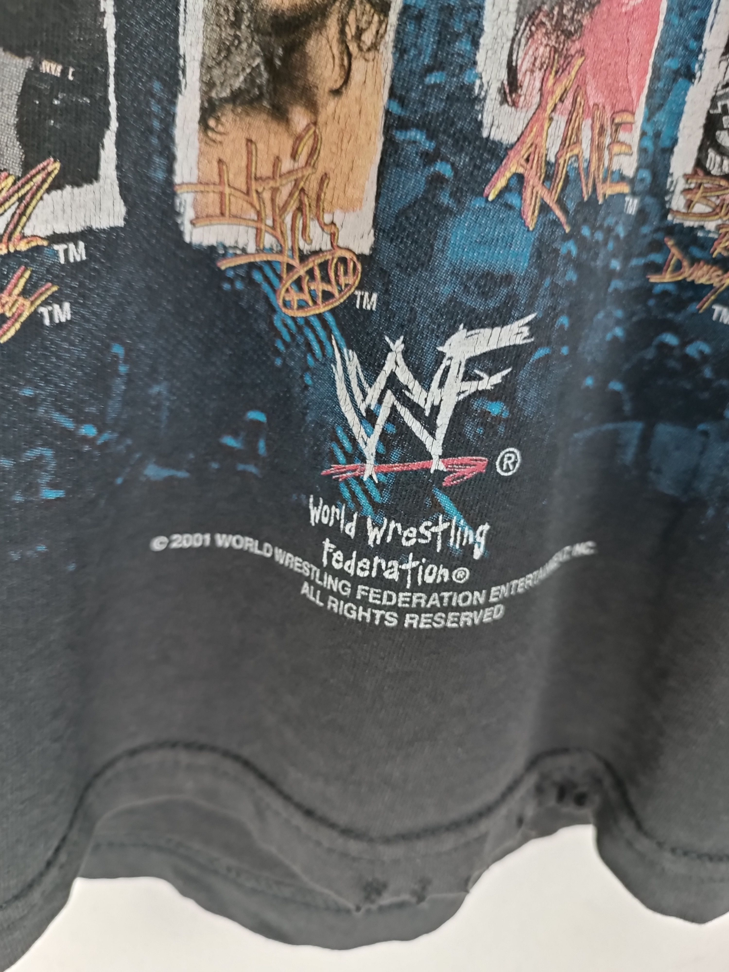 Vintage VINTAGE 2001 WWF ALL STAR BRING IT ON (stone cold undertaker Size US XS / EU 42 / 0 - 9 Thumbnail