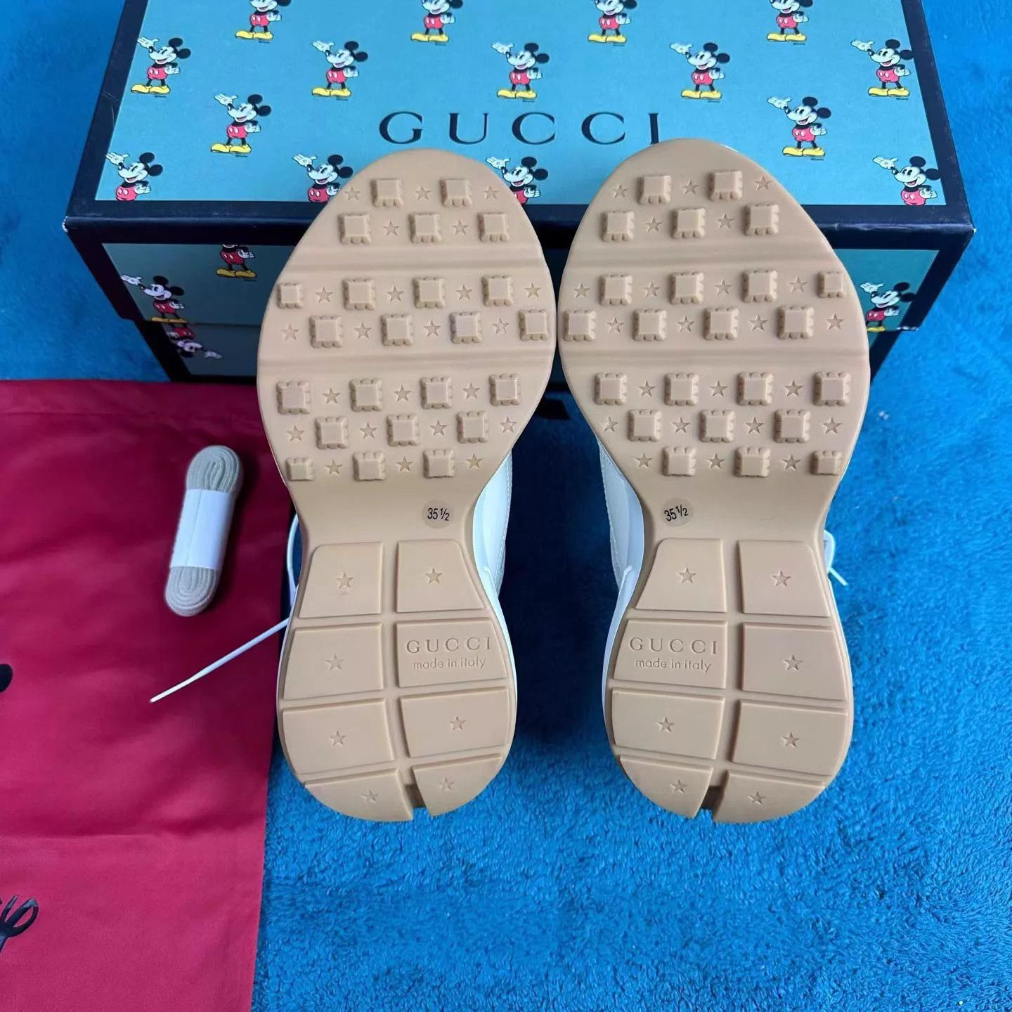 Gucci Gucci Rhyton x Mickey Mouse Women's EU 35.5 Sneakers Size US 5 / IT 35 - 5 Thumbnail