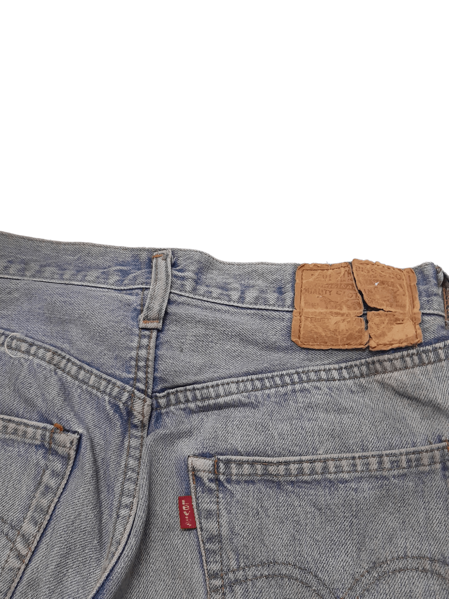 Levi's 80s Levis 501 Selvedge USA Stamped #6 Denim (J6) waist 28 Size US 28 / EU 44 - 10 Thumbnail