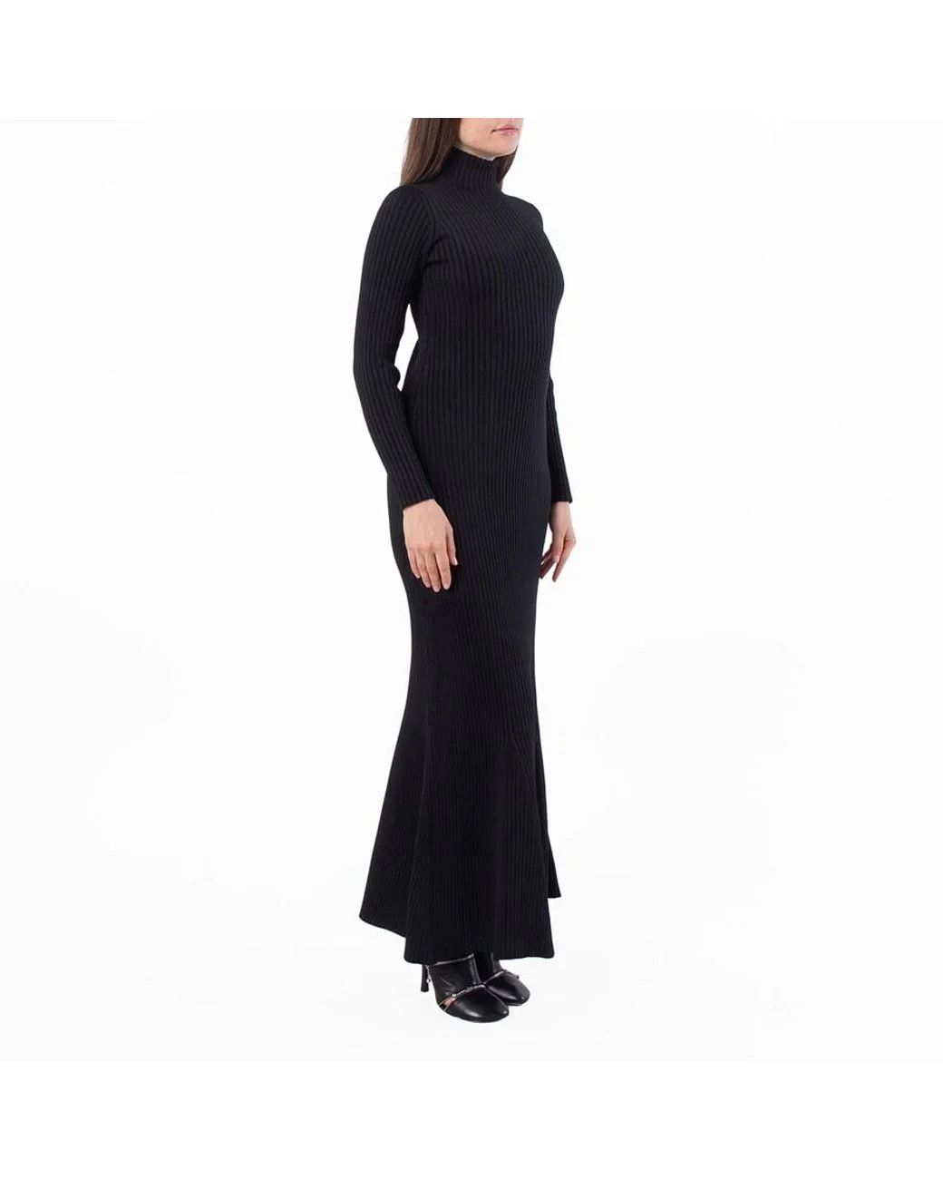 Balenciaga o1in1g0326 Maxi Dress in Black Size S / US 4 / IT 40 - 2 Thumbnail