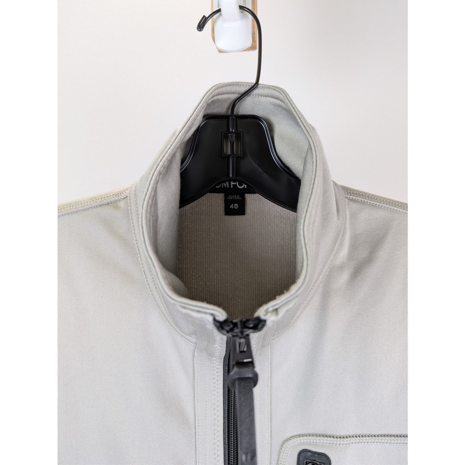 Tom Ford o1rshd1 CC20 zip-up jacket with leather trims in Grey Size US M / EU 48-50 / 2 - 8 Thumbnail