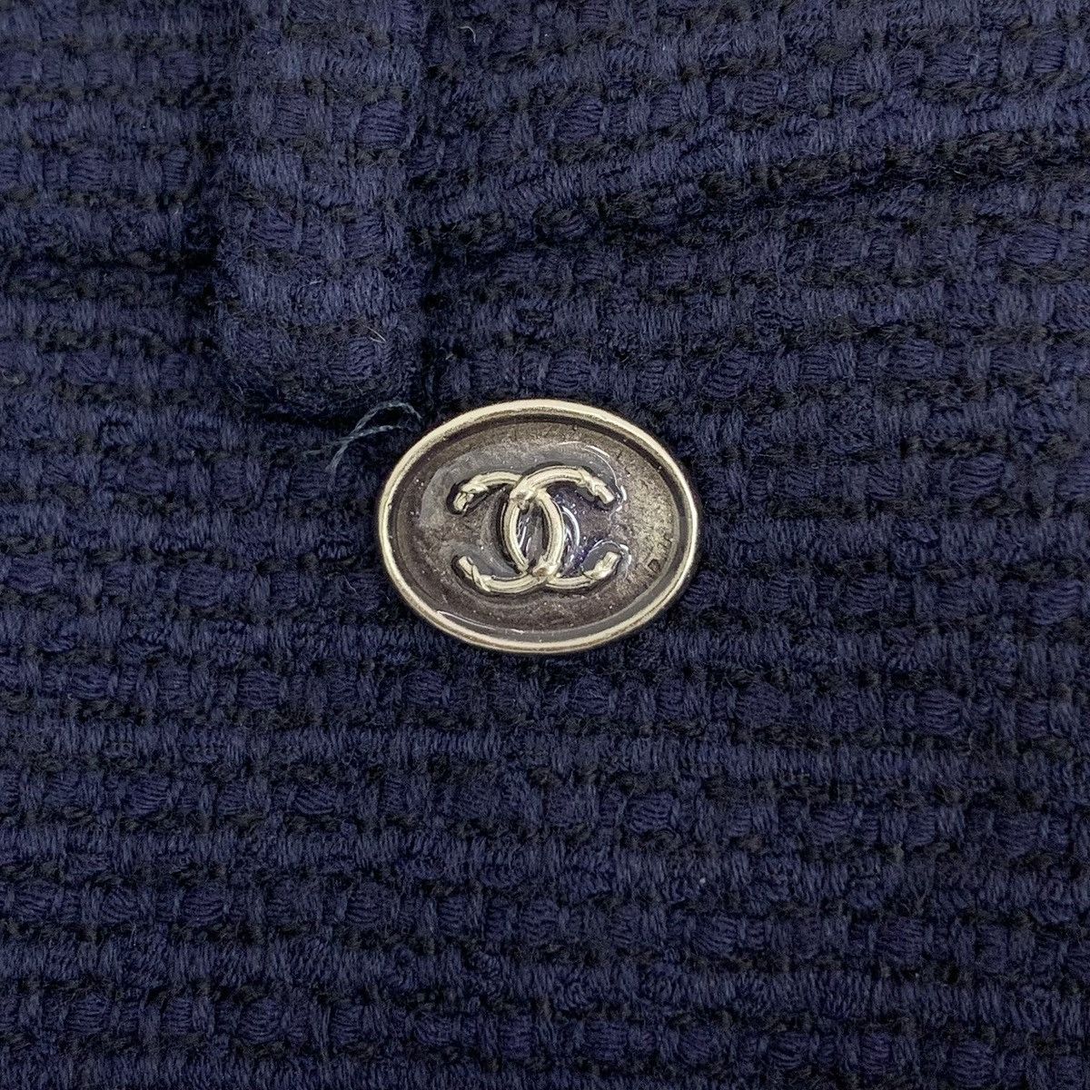 Chanel Chanel Dark Blue Logo Cotton Knit Casual Culottes K26WX Size 25" / US 0 / IT 36 - 5 Thumbnail