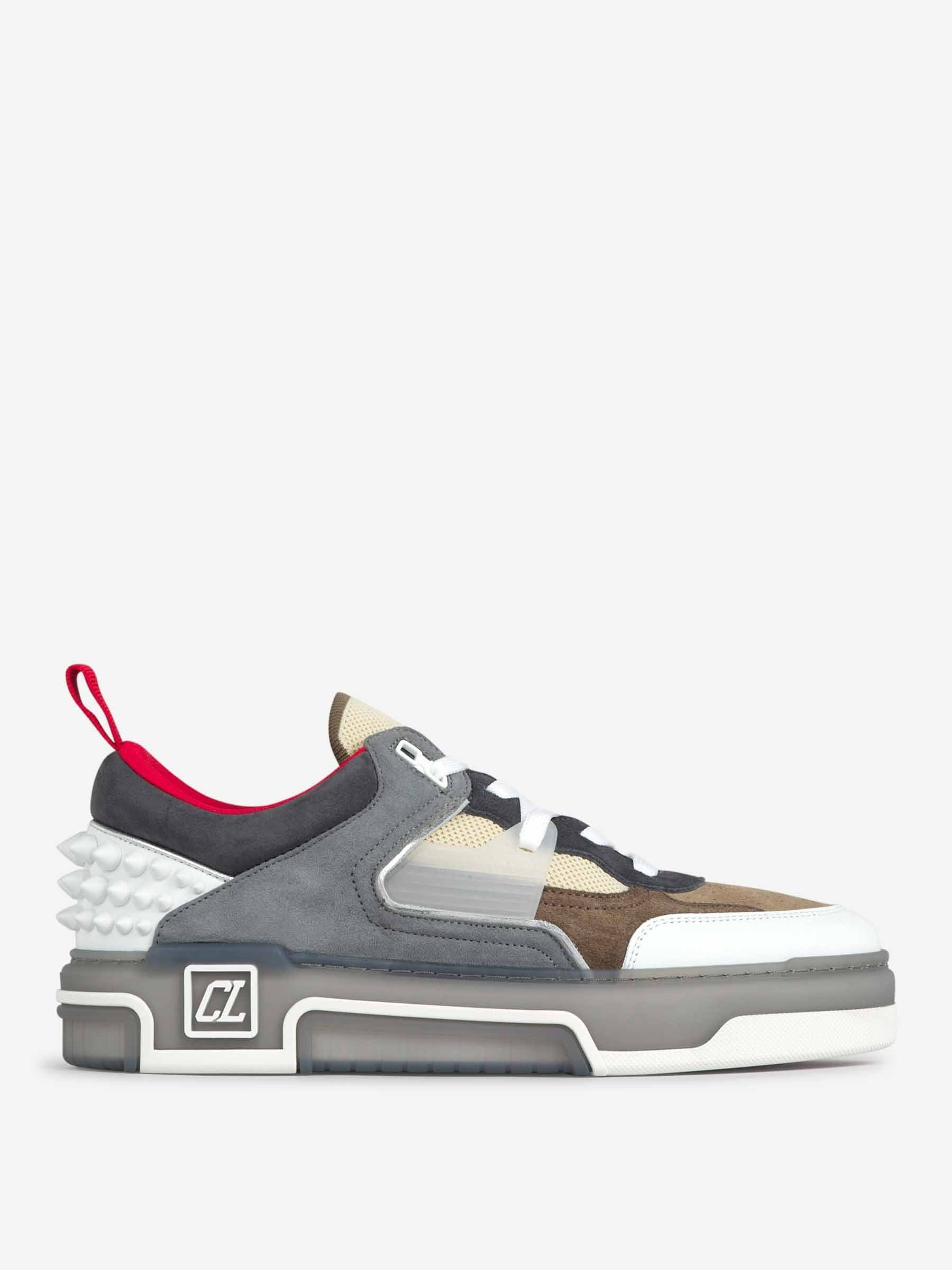 Christian Louboutin Astroloubi Leather Sneakers Grey/Brown Size US 9 / EU 42 - 1 Thumbnail