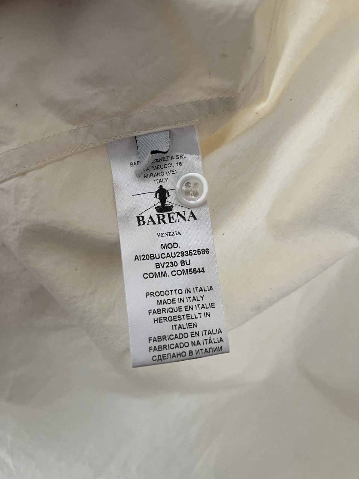 Barena Venezia Barena Venezia Cream Dress Shirt Size US M / EU 48-50 / 2 - 3 Thumbnail