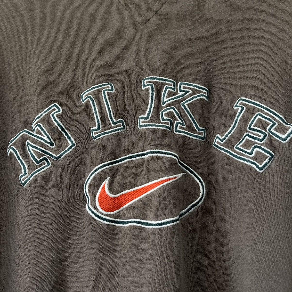 Nike Vintage 90s Nike big logo sweatshirt baggy fit Size US XL / EU 56 / 4 - 3 Thumbnail