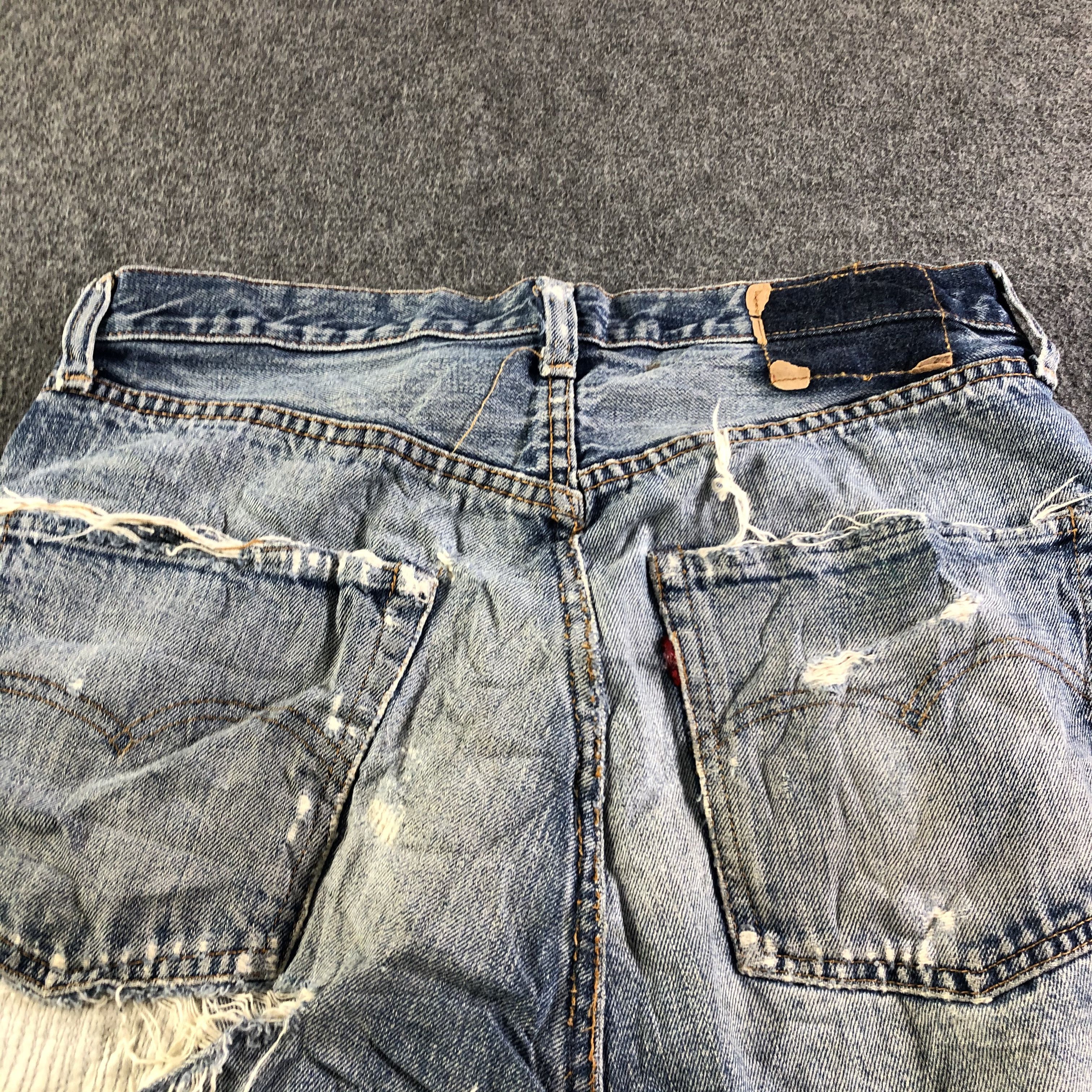 Levi's × Vintage Vintage 70s Levis 501 Redline Skirt -J4568 Size 30" / US 8 / IT 44 - 4 Thumbnail