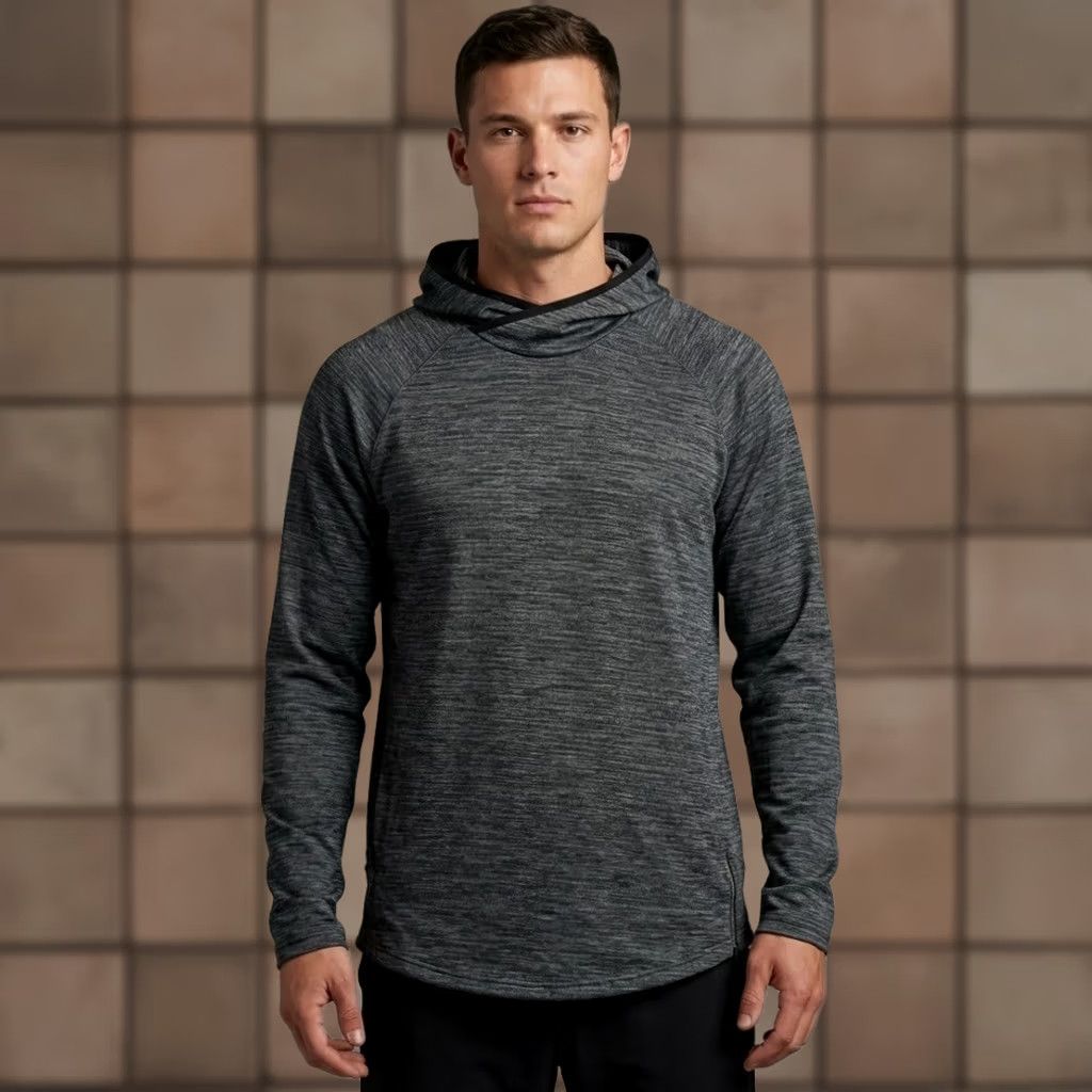 Spyder Spyder Active Performance Hoodie Men's Small Grey Space Dye Funnel Neck Size US L / EU 52-54 / 3 - 1 Thumbnail