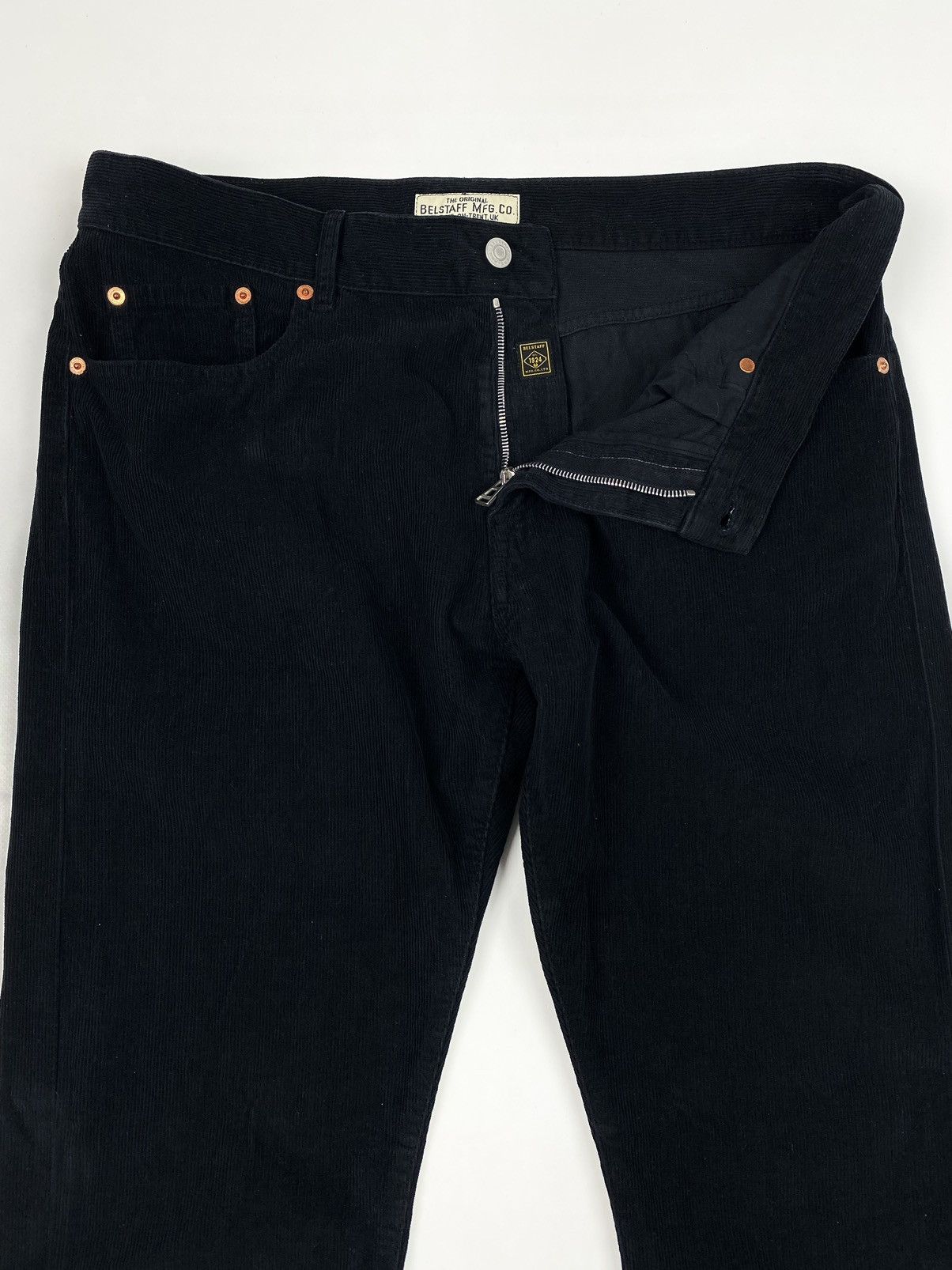 Belstaff Belstaff Corduroy Black Pants Size US 35 - 4 Thumbnail