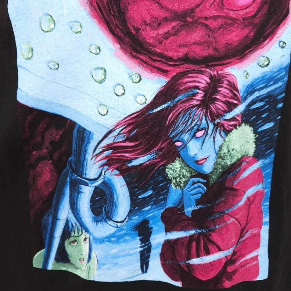 Ripple Junction Junji Ito T Shirt Mens Size Medium Black The Groaning Drain Crunchyroll Manga Tomie Size US M / EU 48-50 / 2 - 3 Thumbnail