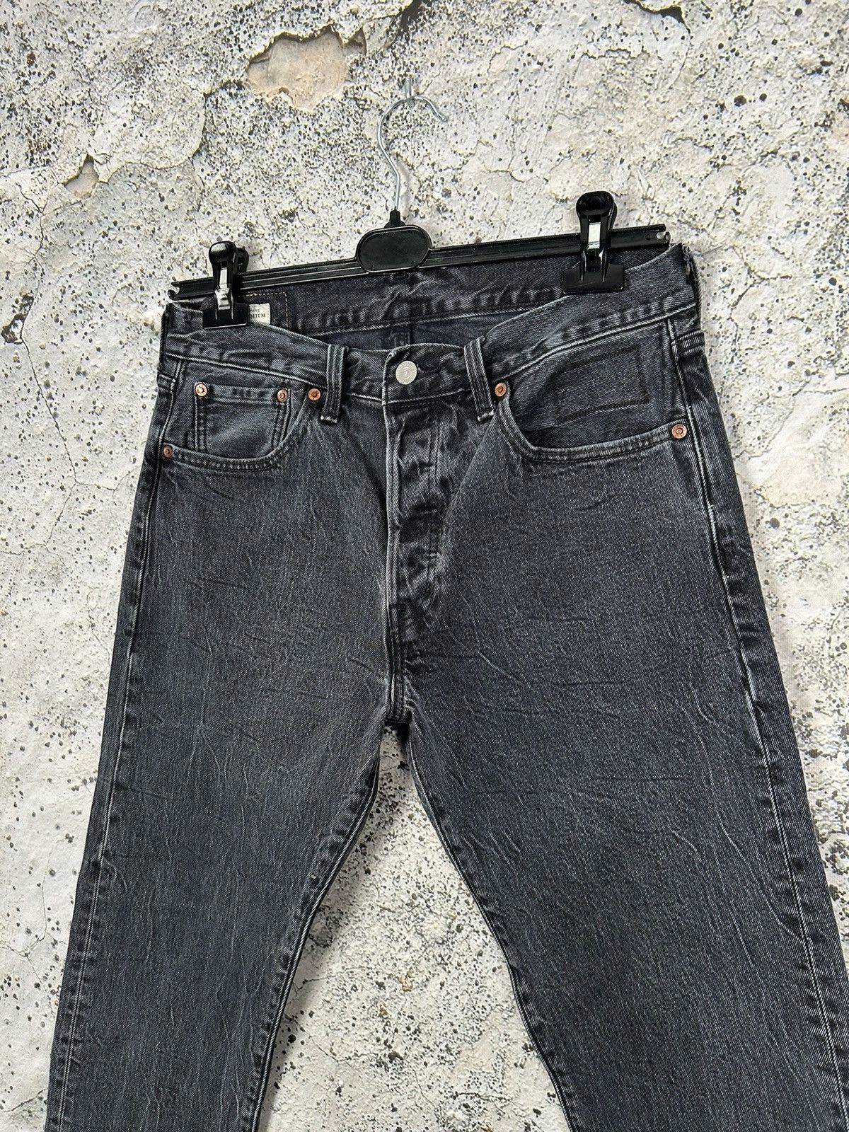 Levi's Levis 501 Justin Timberlake Fresh Leaves Denim Jeans Rare Size US 33 - 3 Thumbnail