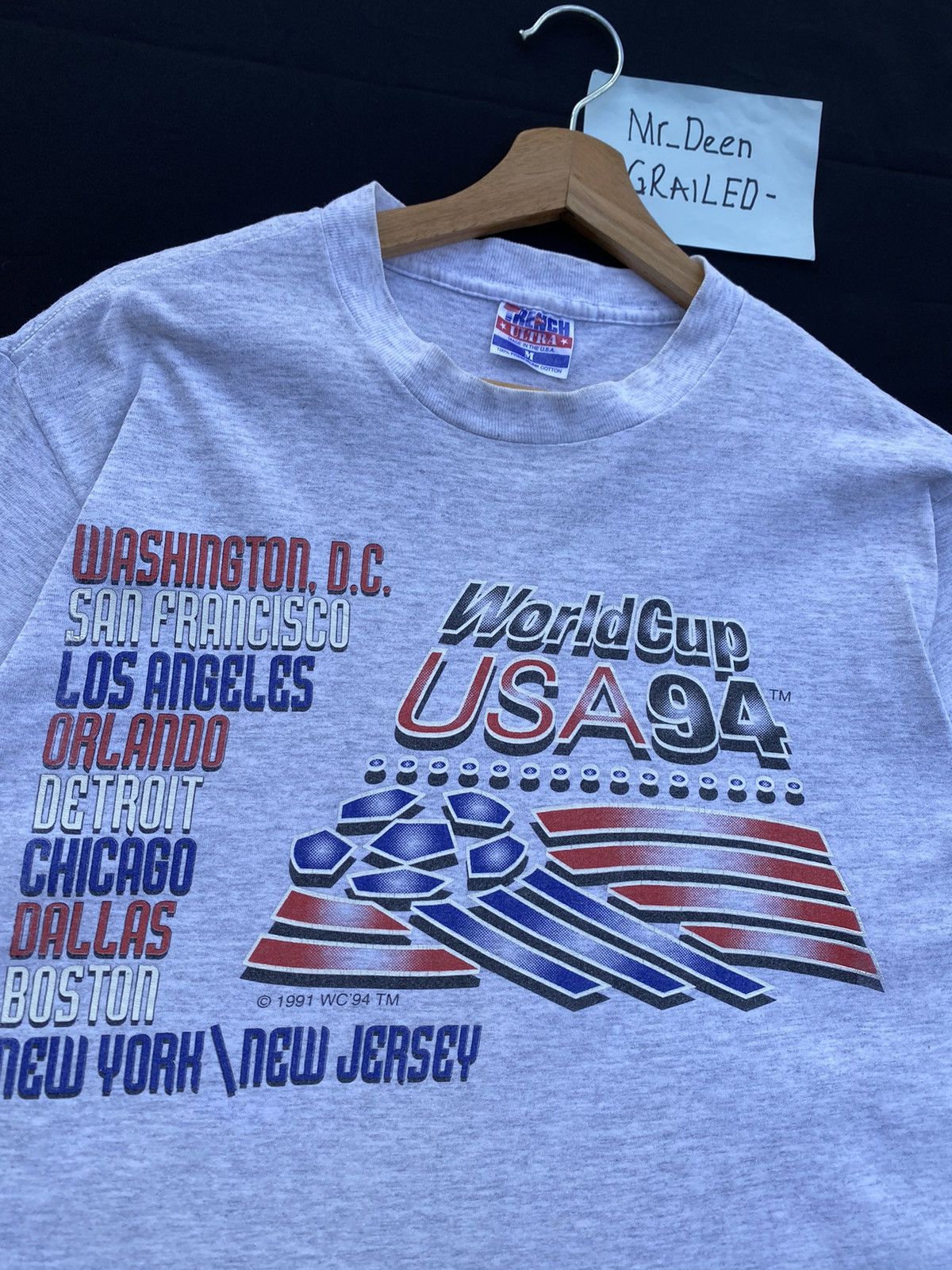 Vintage Rare Vintage World Cup USA 94 Tshirt Size US L / EU 52-54 / 3 - 7 Thumbnail