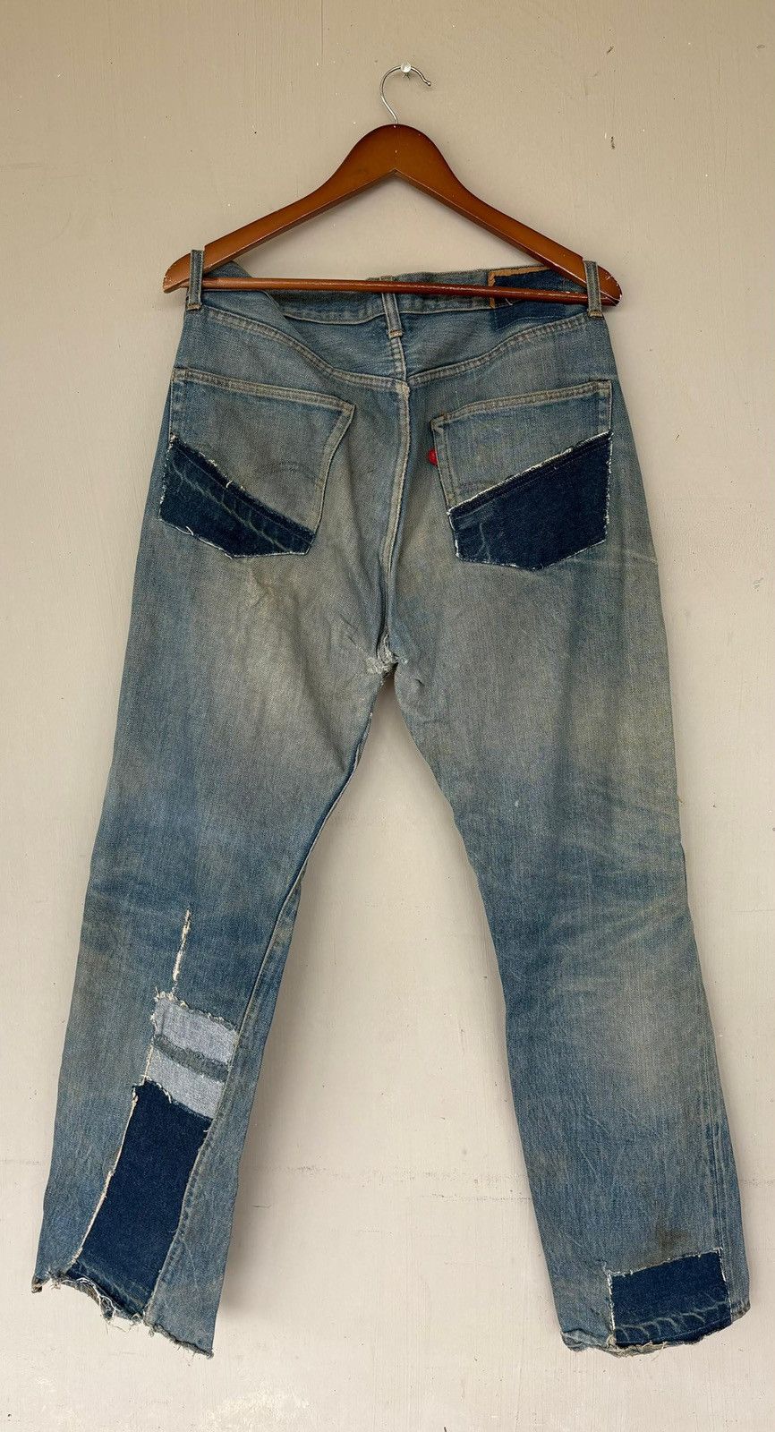 Levi's Vintage Clothing × Vintage VTG 70’s Levi’s 501 Rindem Small e Jeans Button No6 Trash Size US 32 / EU 48 - 4 Thumbnail