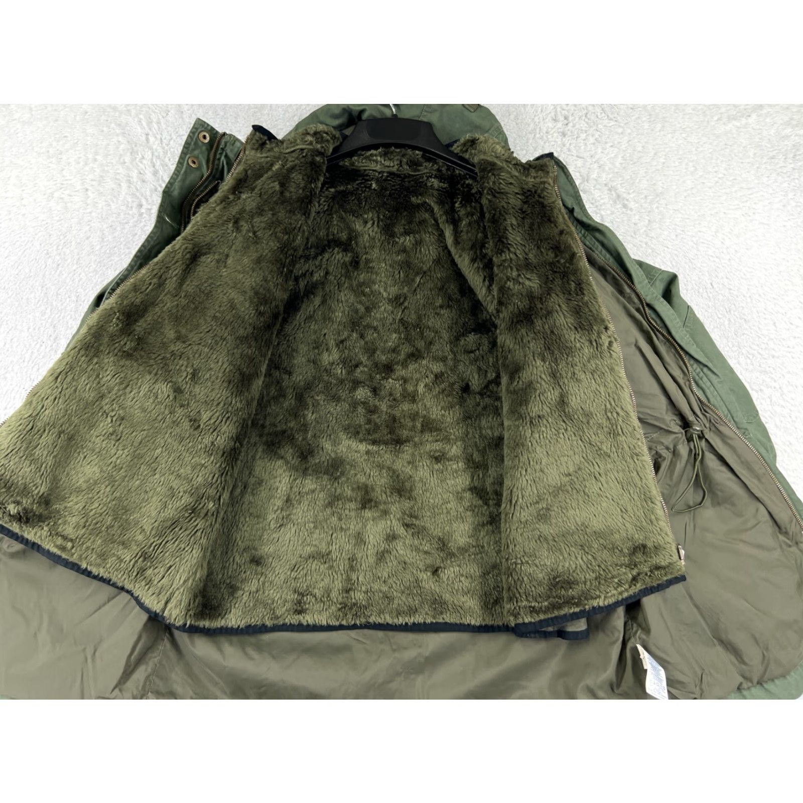 Tommy Hilfiger Tommy Hilfiger Jacket Womens XL Green Army Fleece 3-in-1 Full Zip Casual Pockets Long Sleeve Shell Cotton Nylon Lining Size XL / US 12-14 / IT 48-50 - 5 Thumbnail