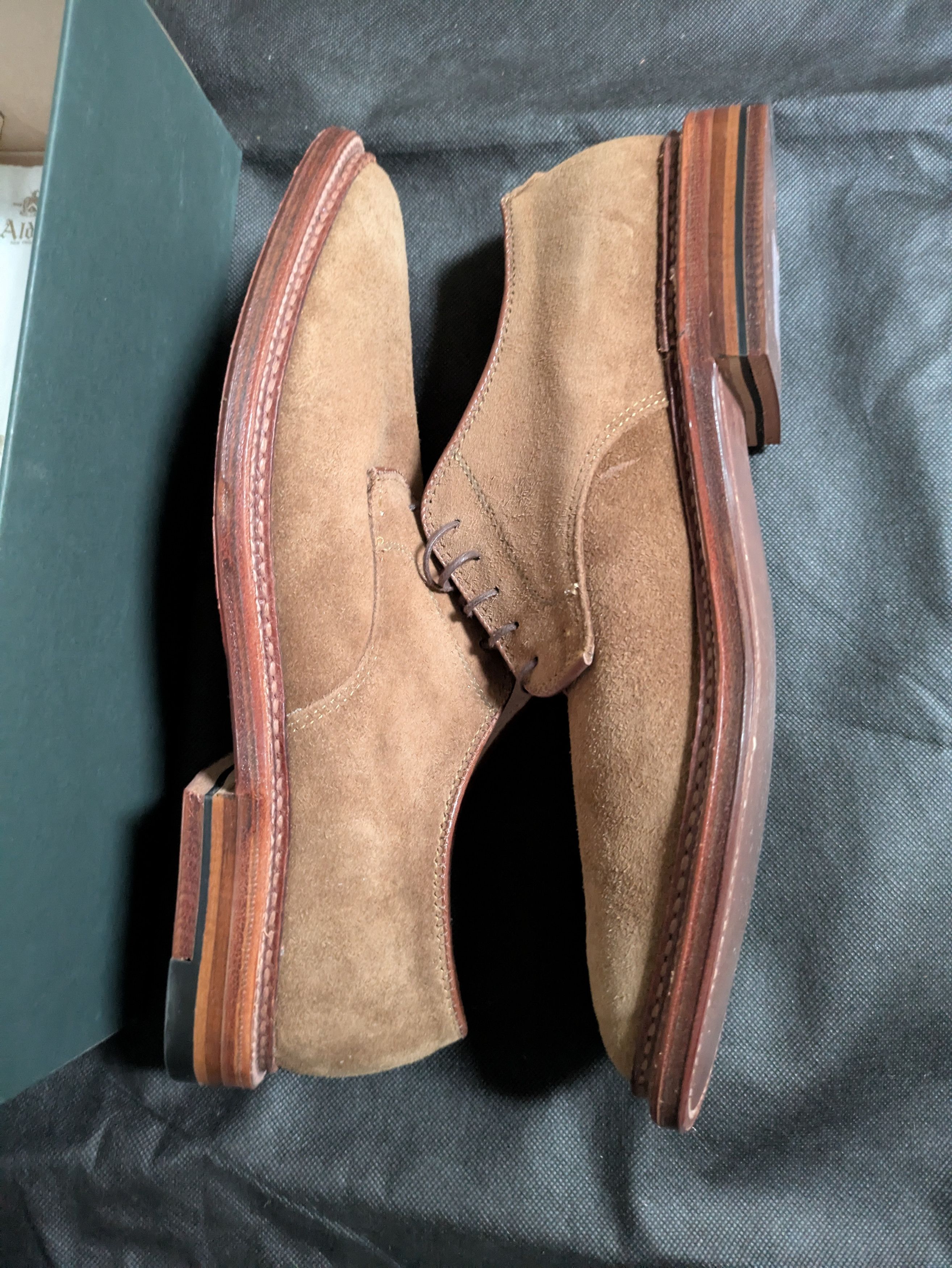 Alden Alden Plain Toe Blucher in Snuff Suede, 8D Size US 8 / EU 41 - 1 Thumbnail