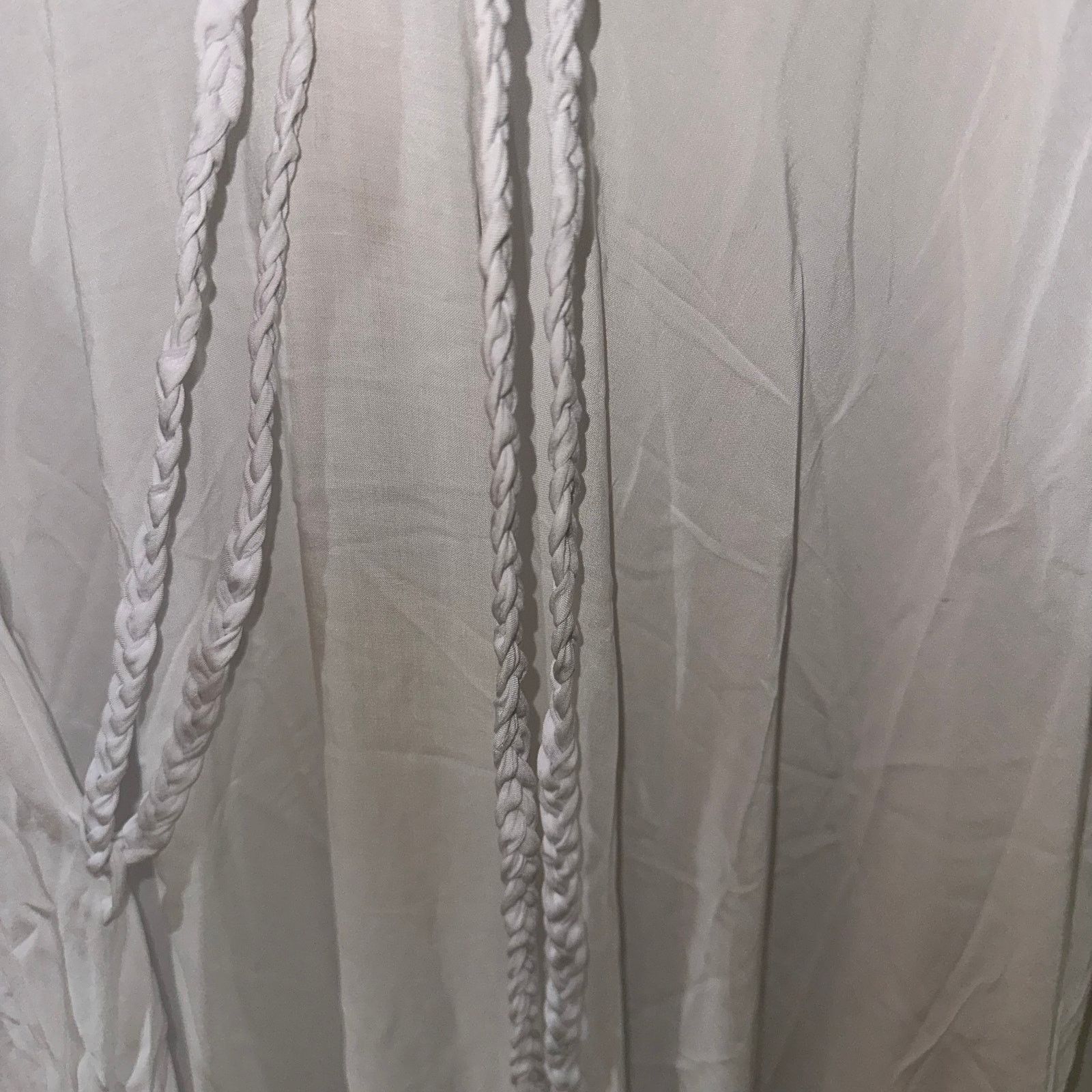 ELAN ELAN White Rope Waist Sleeveless Loose Fit Dress Large Size L / US 10 / IT 46 - 3 Thumbnail