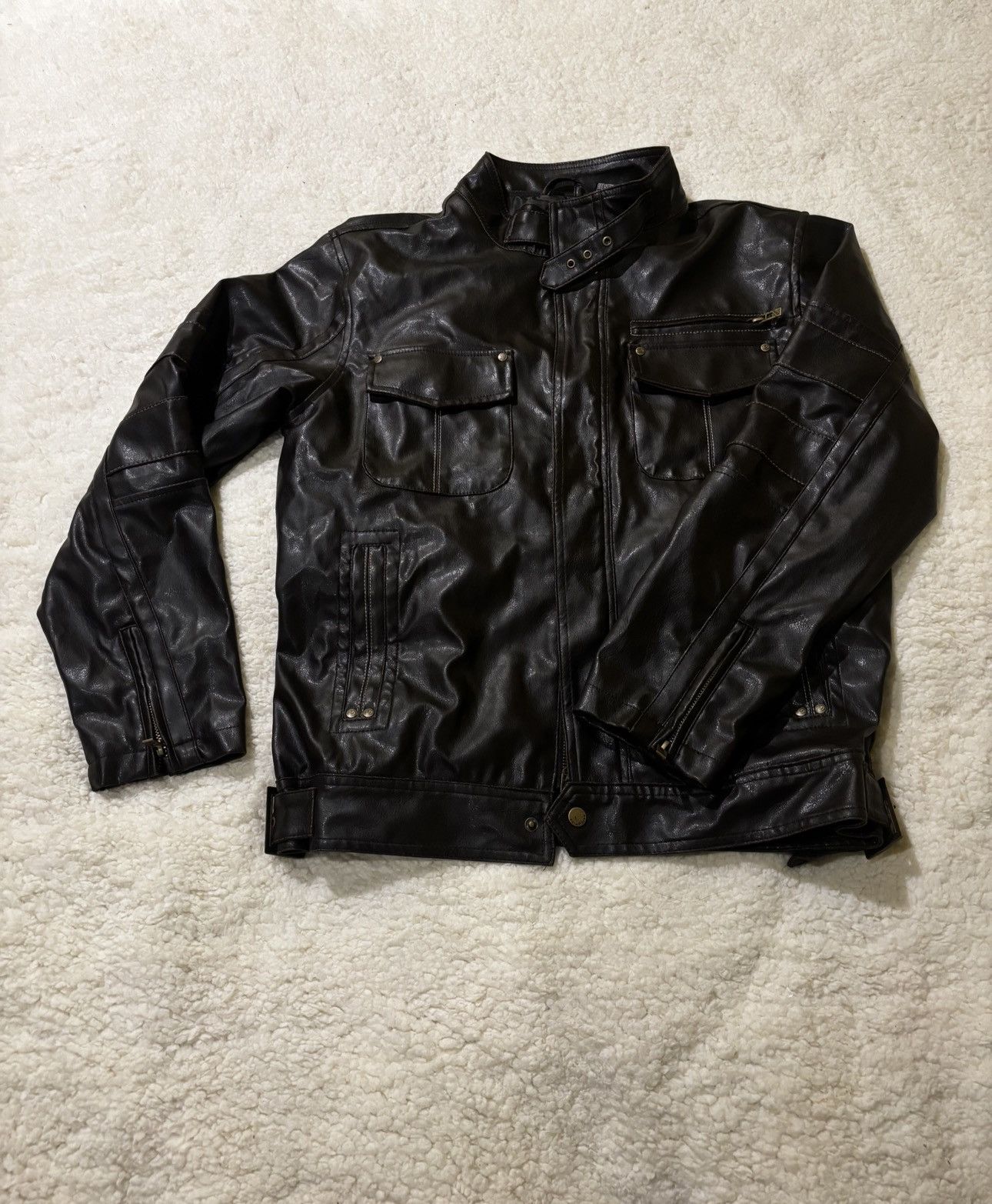 Point Zero Dark brown faux jacket0516 Size US S / EU 44-46 / 1 - 1 Thumbnail