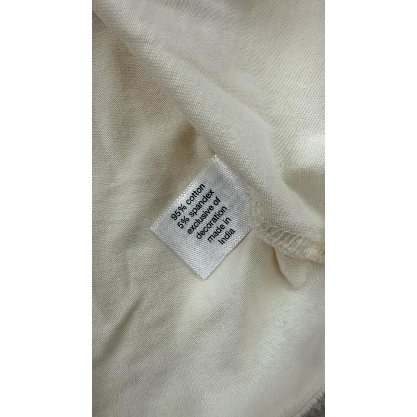 Vintage Lane Bryant Shirt Womens 22/24 Blouse Sleeveless Cream Eyelet Ruffle Cotton Size 3XL / US 20-22 - 3 Thumbnail