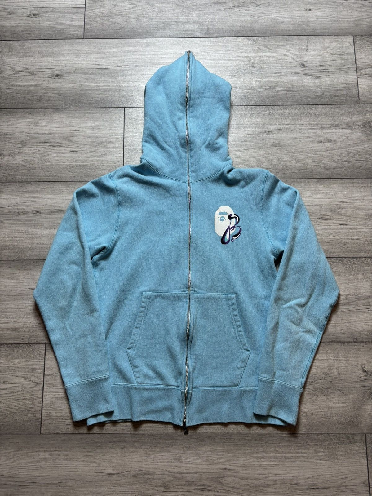 Bape BAPE Marble Camo Liquid College Full Zip Hoodie Size US M / EU 48-50 / 2 - 1 Thumbnail