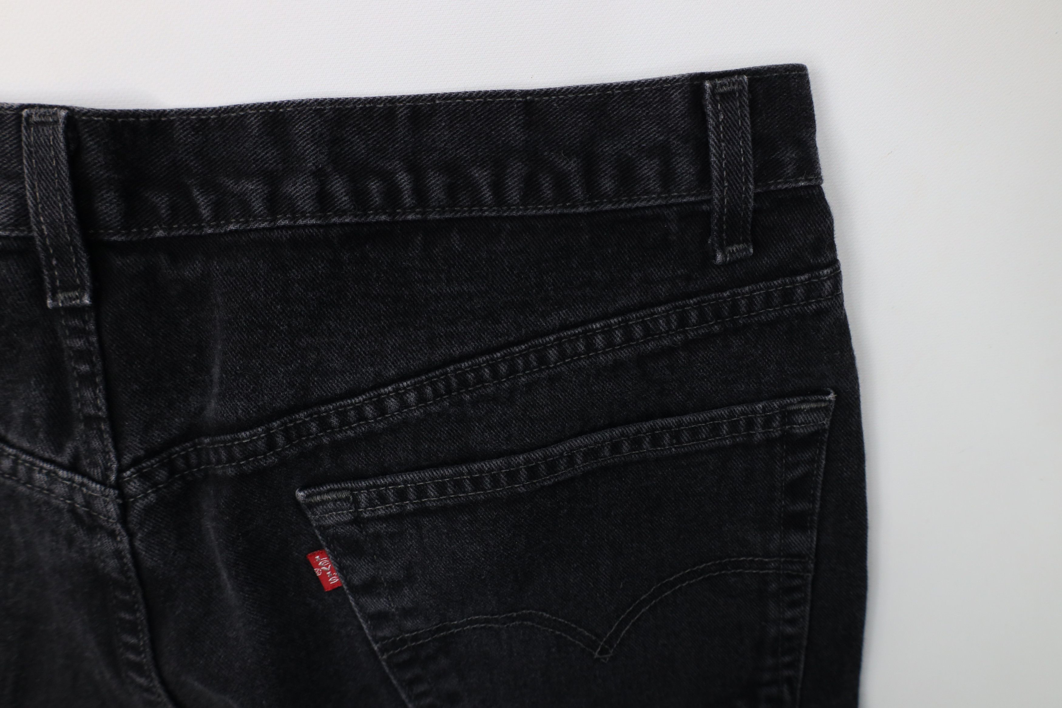 Levi's Vintage 90s Levis 550 Relaxed Fit Wide Leg Denim Jeans Black Size US 40 / EU 56 - 13 Thumbnail
