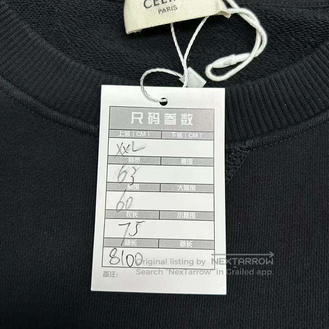 Celine celine rhinestone logo pullover sweatshirt. Size XXL / US 16-18 / IT 52-54 - 4 Thumbnail