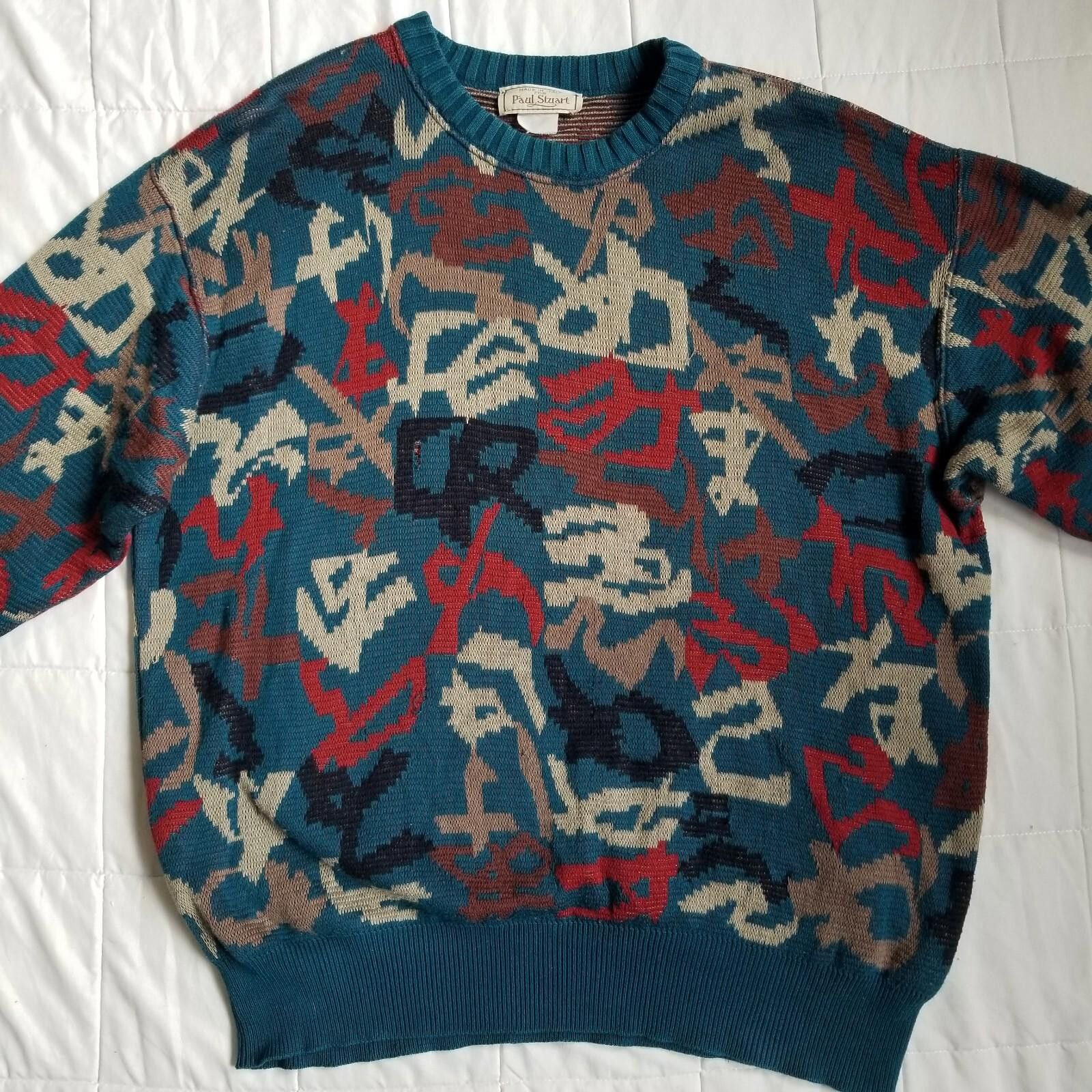 Paul Stuart Paul Stuart Pattern Sweater Large - Pre Owned - Retro Size US L / EU 52-54 / 3 - 3 Thumbnail