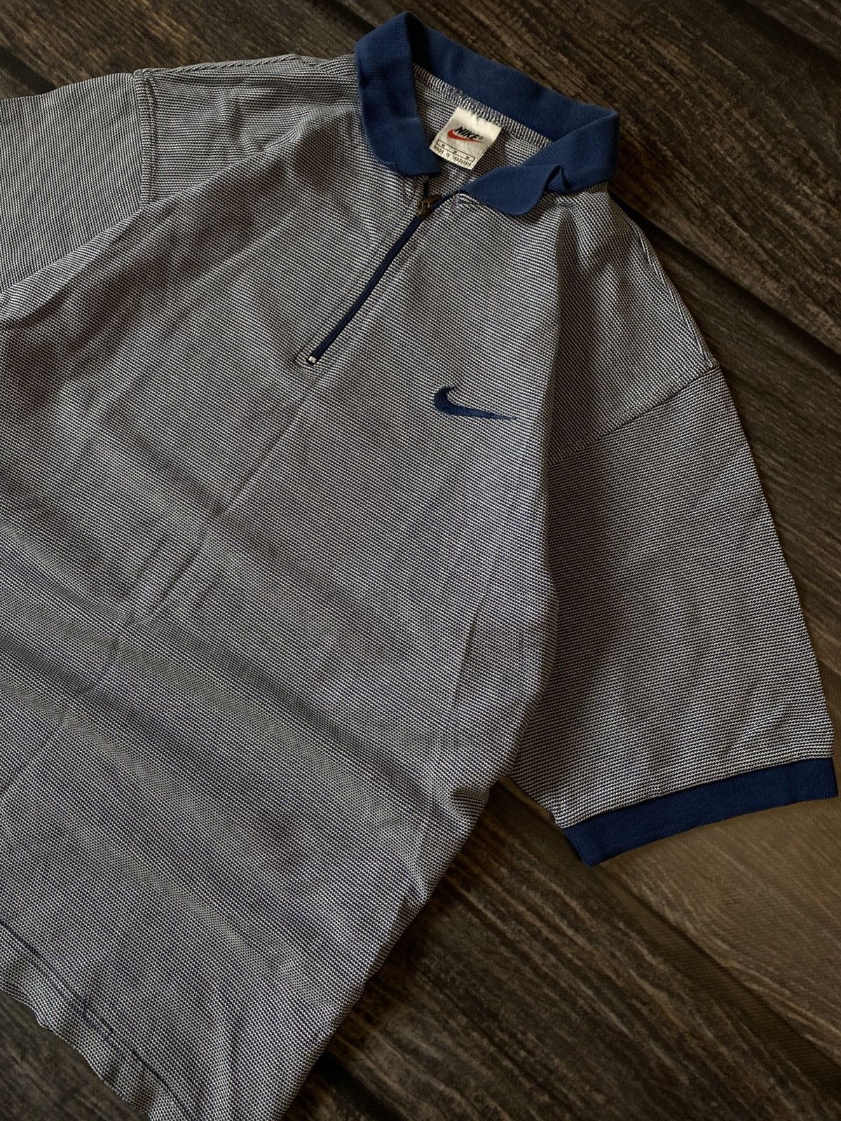Vintage Nike USA 1/3 zip vintage t-shirt Size US M / EU 48-50 / 2 - 2 Thumbnail