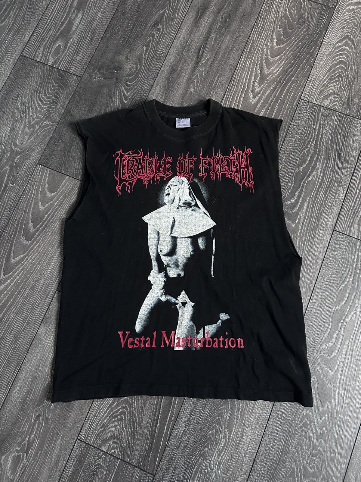 Band Tees vintage cradle of filth jesus is a cunt vestal masturbation Size US XL / EU 56 / 4 - 1 Thumbnail
