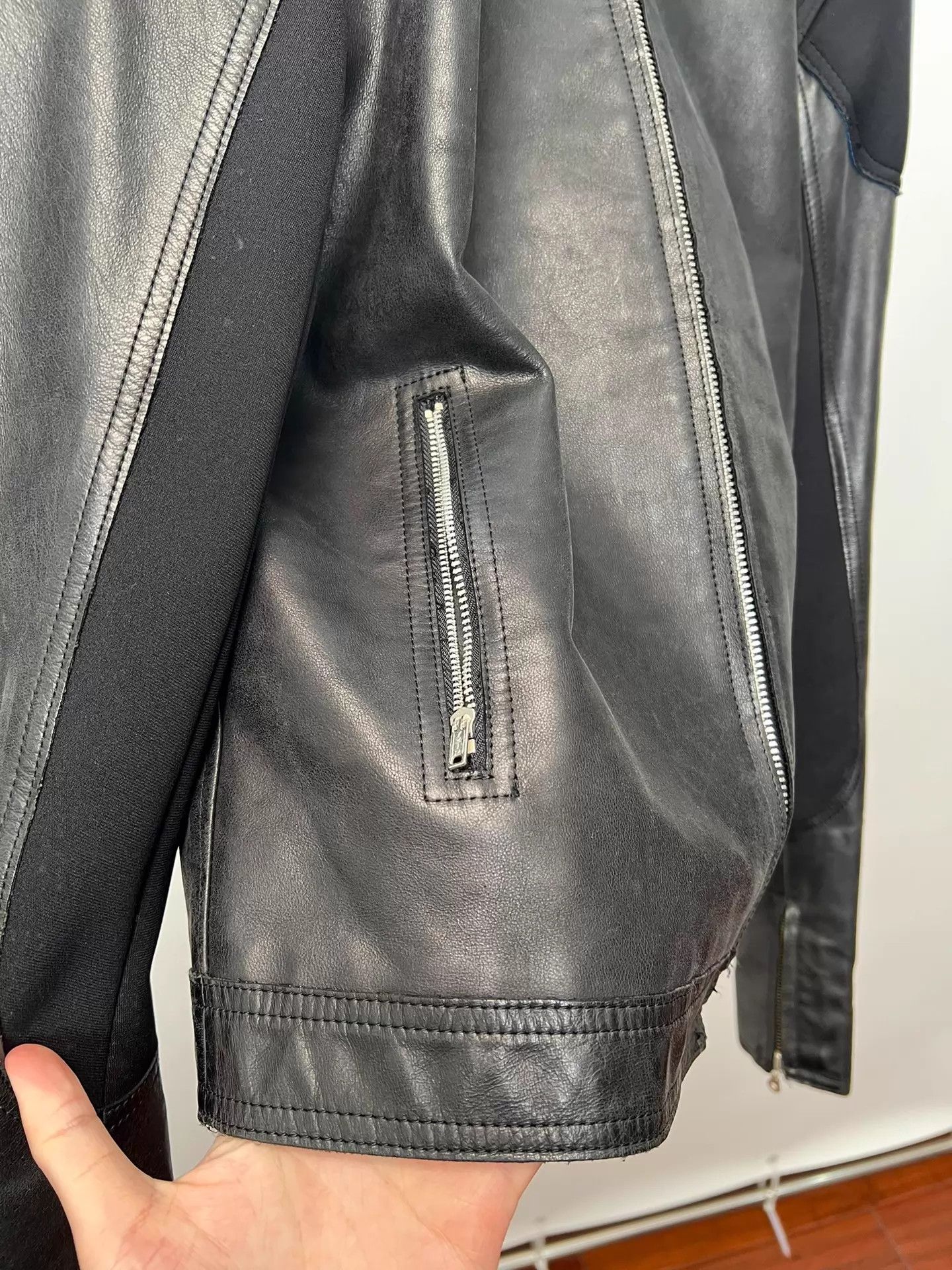 Yohji Yamamoto Yohji Yamamoto AAR Calf Leather Biker Scimitar Balenciaga Size US L / EU 52-54 / 3 - 6 Thumbnail