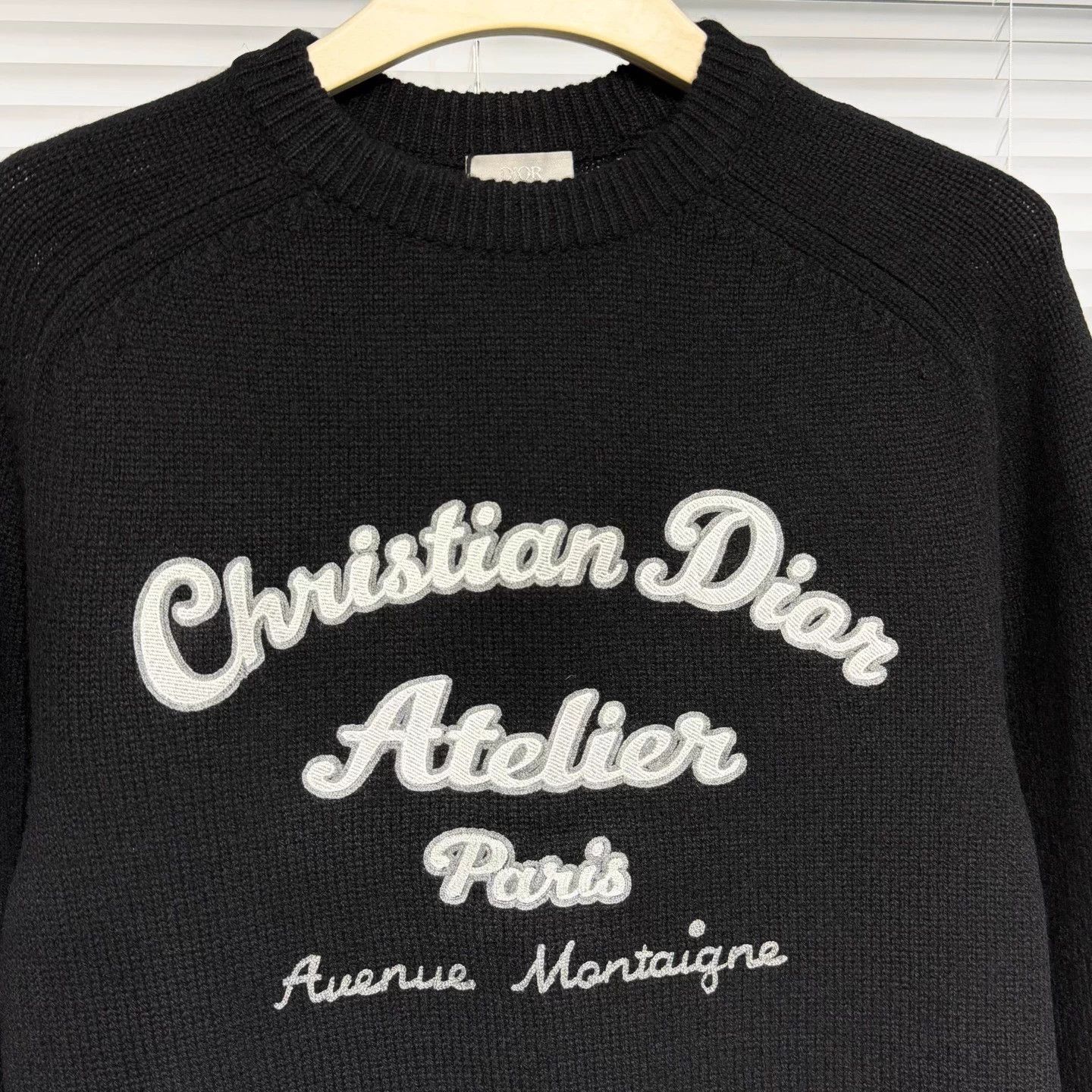 Dior DIOR Black Intarsia Logo Knit Sweater S Size US S / EU 44-46 / 1 - 3 Thumbnail