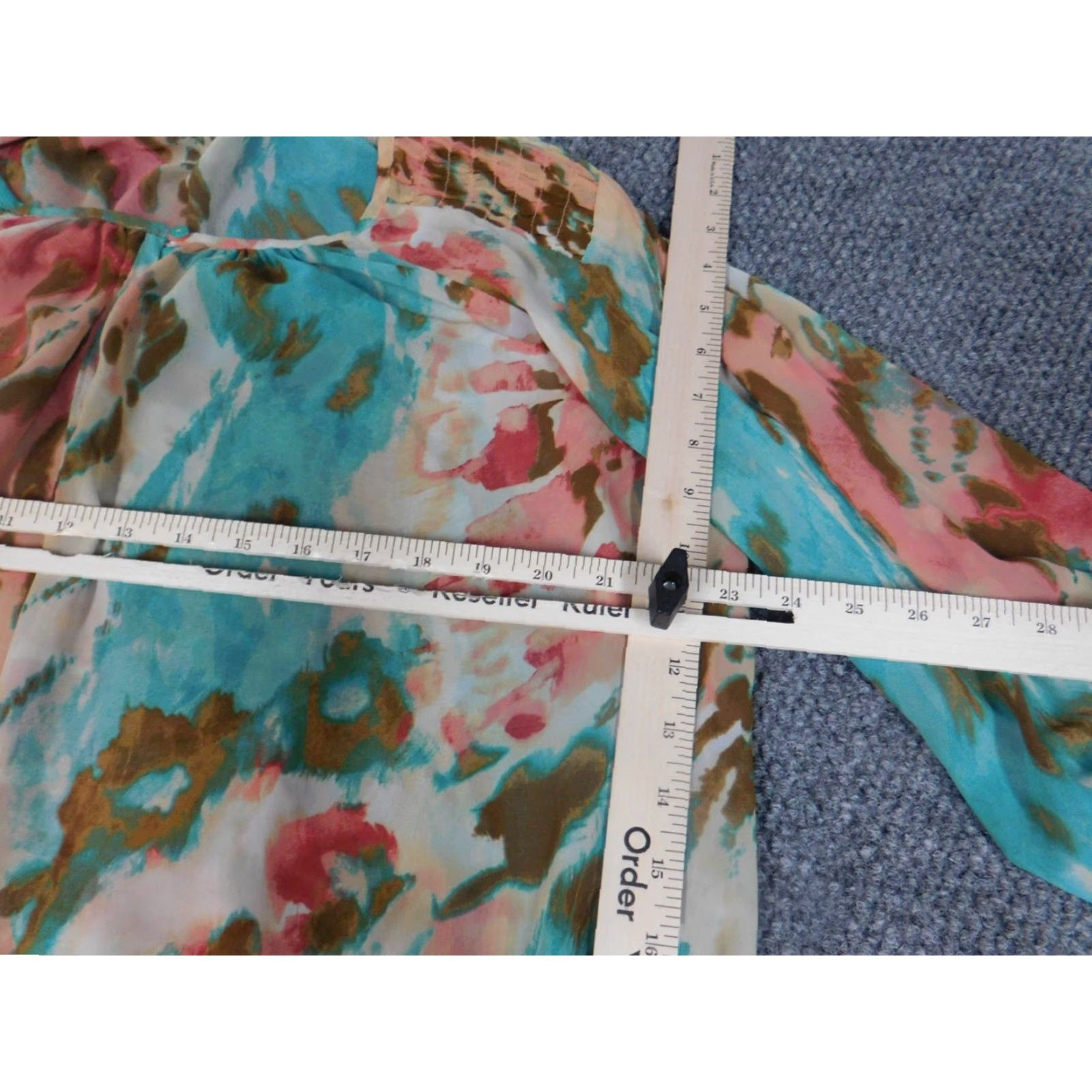 Apt. 9 Apt. 9 Blouse Womens XL Blue Crew Neck 3/4 Sleeve Pullover Stretch Casual Size XL / US 12-14 / IT 48-50 - 6 Thumbnail
