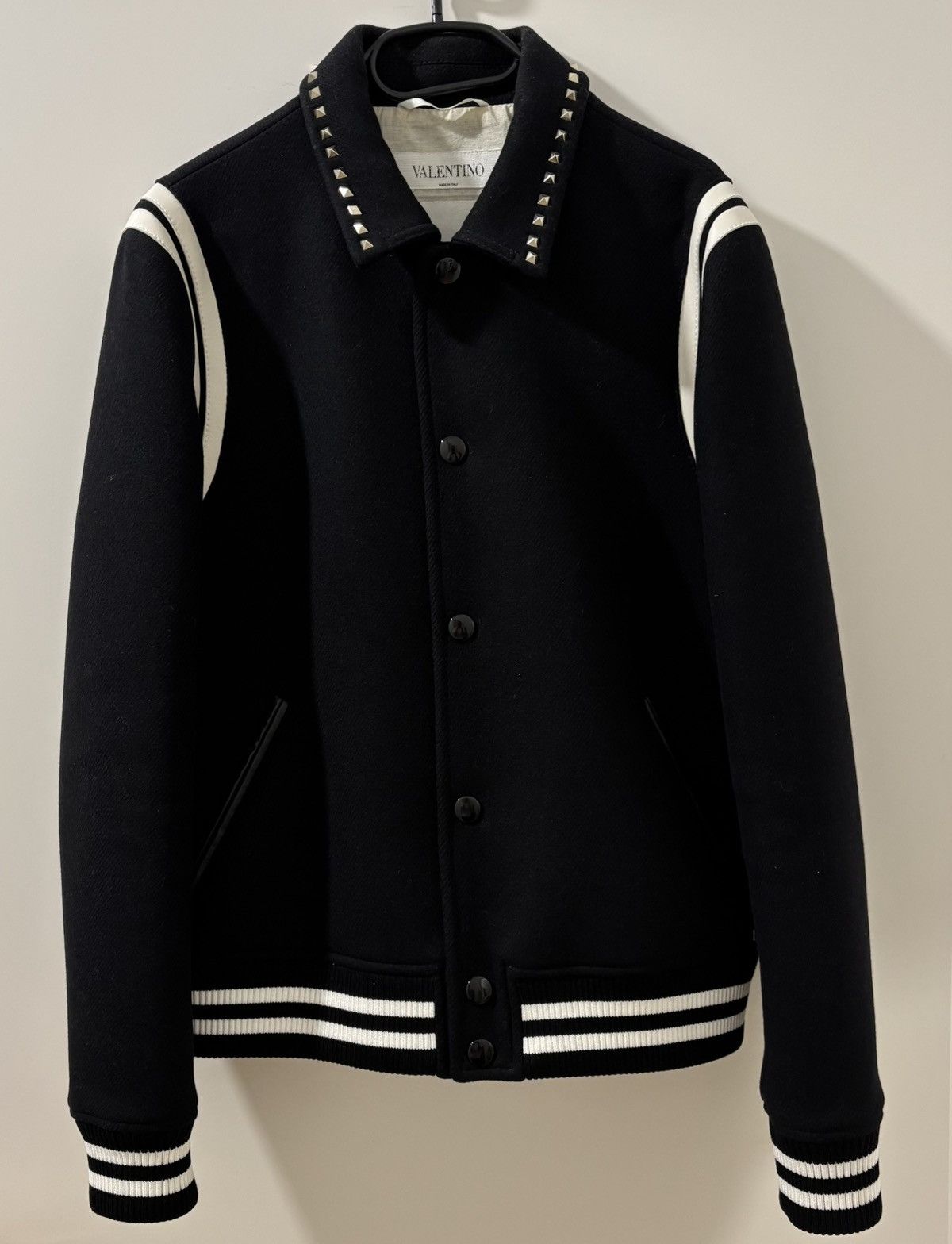 Valentino Varsity Jacket Rockstud Untitled Size US M / EU 48-50 / 2 - 1 Thumbnail